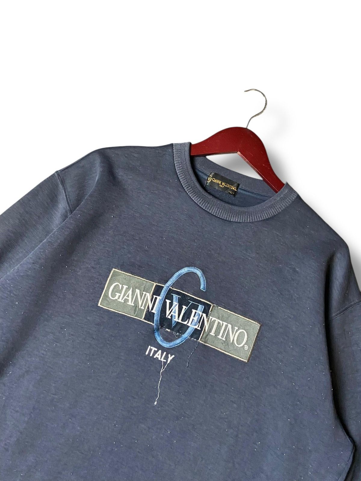 Gianni Valentino × Japanese Brand × Vintage Gianni Valentino Italy Embroidered Sweatshirt (123) Size US L / EU 52-54 / 3 - 4 Thumbnail