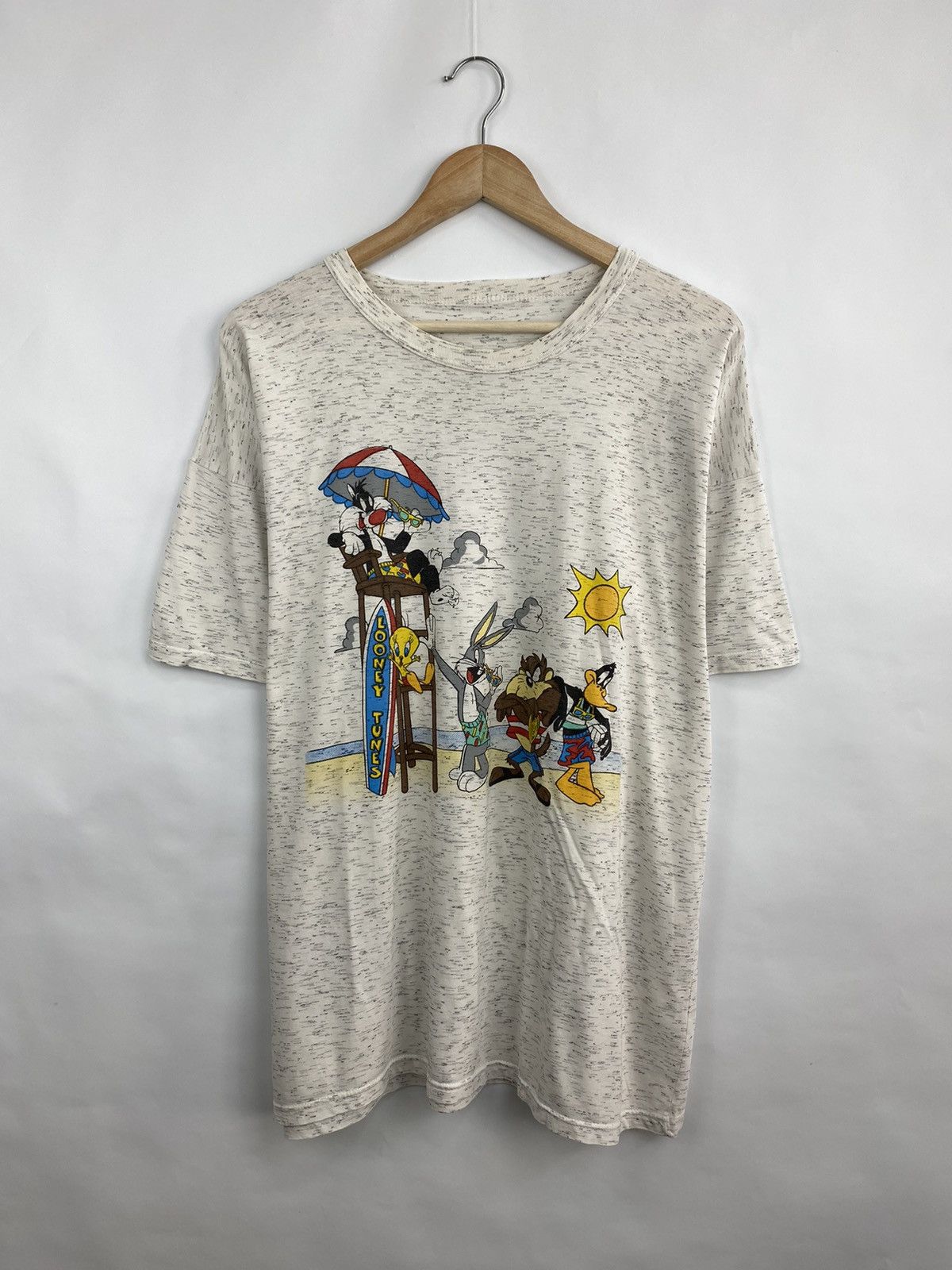 Warner Bros Vintage 1990 Looney Tunes Warner Bros Retro T-Shirt Rare Size US XL / EU 56 / 4 - 3 Thumbnail