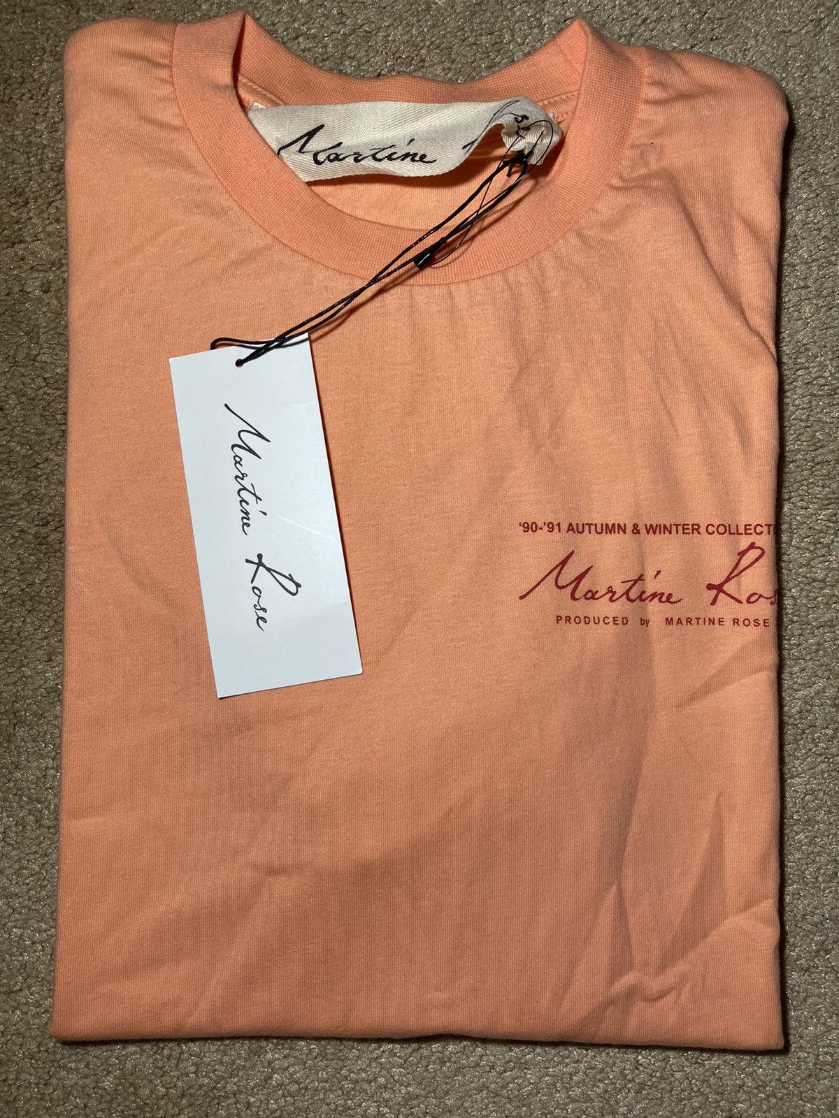 Martine Rose New FW17 Martine Rose Classic Logo 90-91 Autumn Tee 2017 90s Size US M / EU 48-50 / 2 - 1 Thumbnail