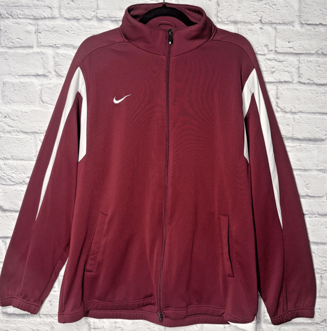 Nike Men’s Red Maroon Nike Dri-Fit Zip Up Jacket XL Size US XL / EU 56 / 4 - 1 Preview