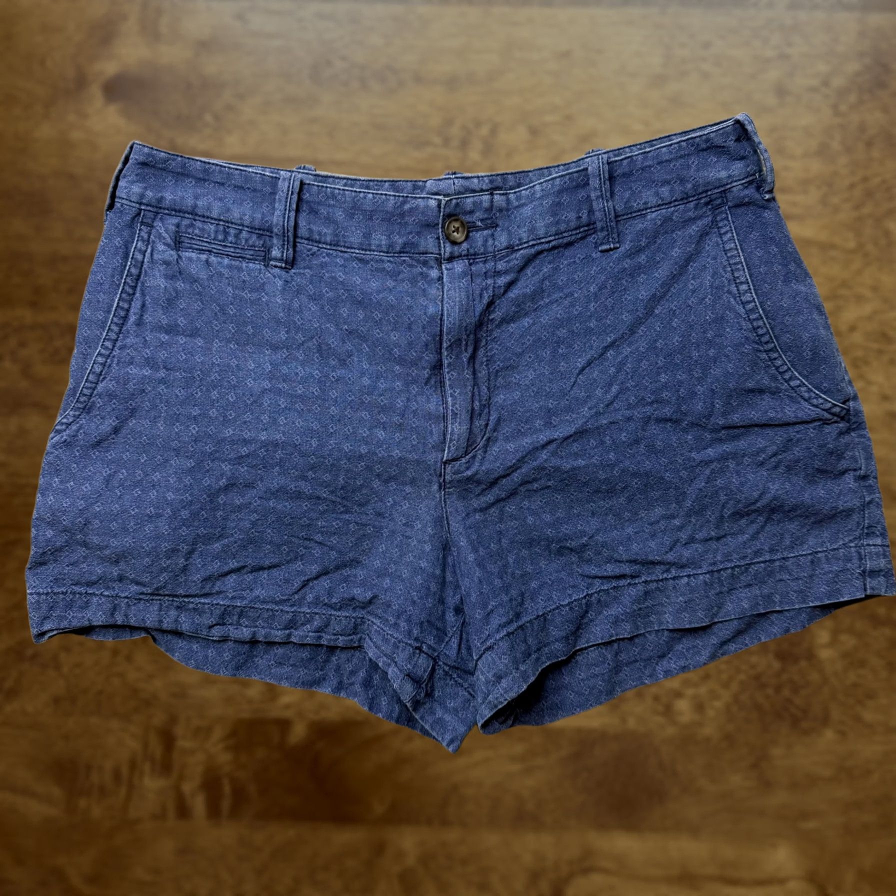Polo Ralph Lauren - Polo Ralph Lauren Womens Chino Shorts Twill Blue - Regular Size 2 Tag 30W - Pre-Owned Size 26" / US 2 / IT 38 - 1 Thumbnail