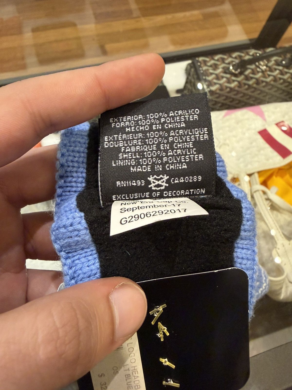 New Era × Supreme New Era x Supreme Arc Logo Headband - Blue Size ONE SIZE - 4 Thumbnail