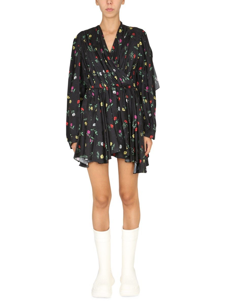 Balenciaga o1y0625 Mini Dress in Multicolor Size M / US 6-8 / IT 42-44 - 1 Thumbnail