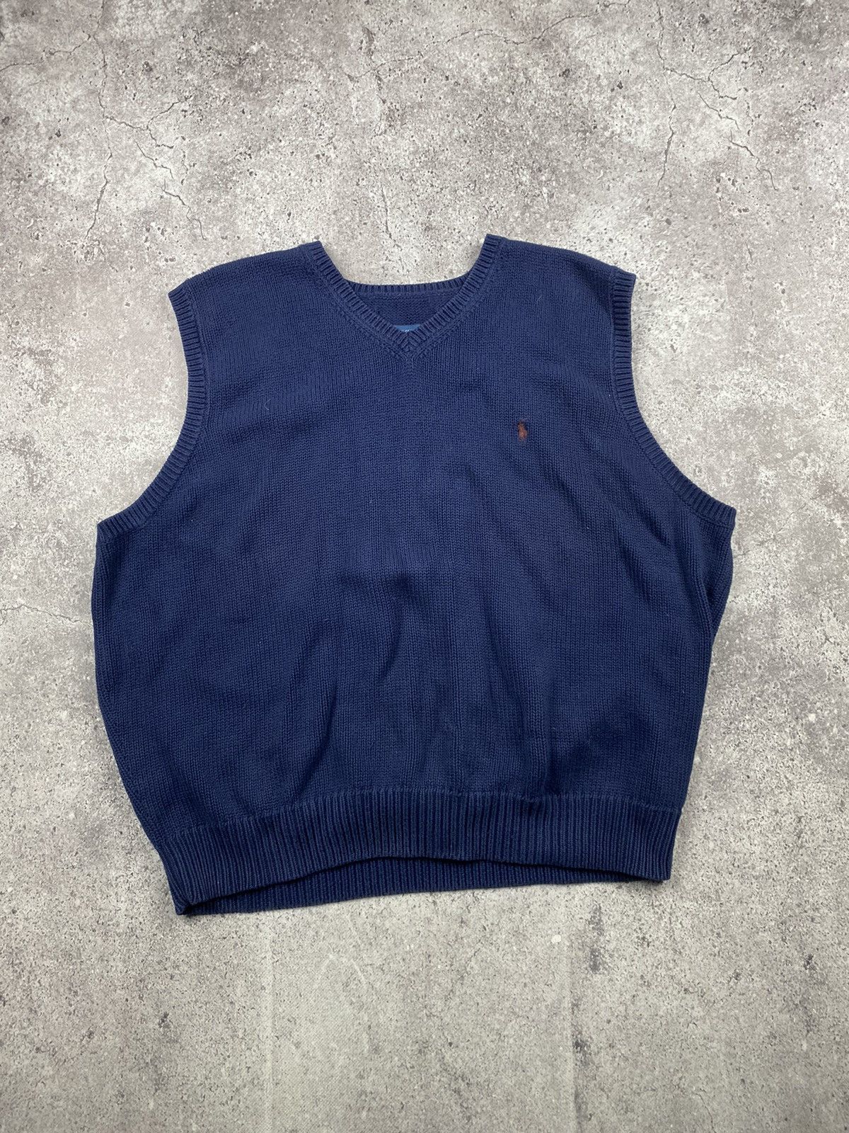 Ralph Lauren × Vintage 90’s Vintage Polo Ralph Lauren Knit Vest Y2K RRL Size US S / EU 44-46 / 1 - 1 Thumbnail