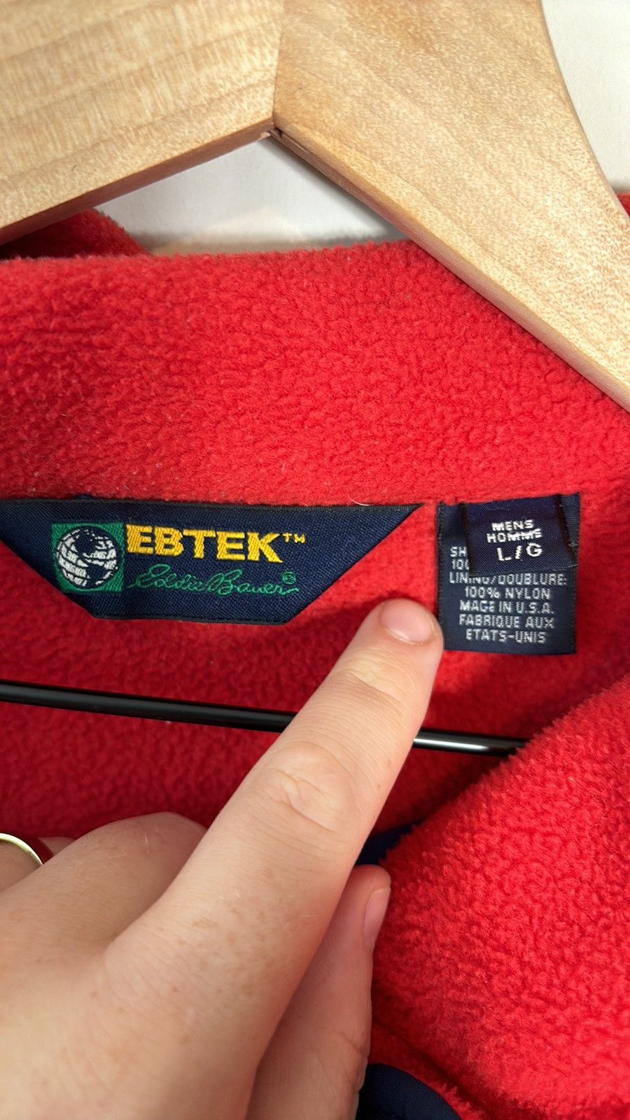 Eddie Bauer × Vintage Vintage Eddie Bauer EBTEK Fleece Size US L / EU 52-54 / 3 - 3 Thumbnail
