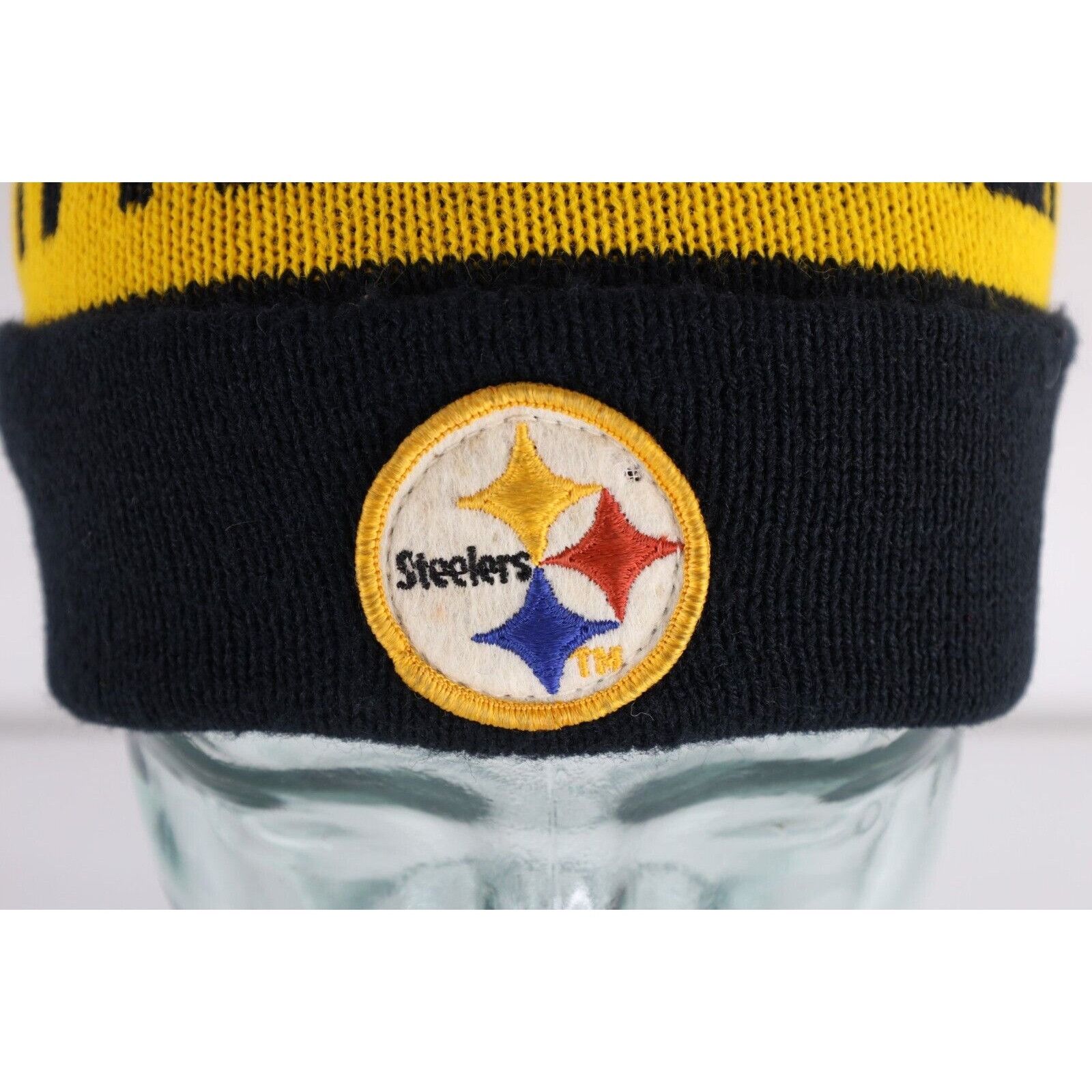 Vintage Vintage 70s 80s Pittsburgh Steelers Football Pom Beanie Size ONE SIZE - 2 Thumbnail