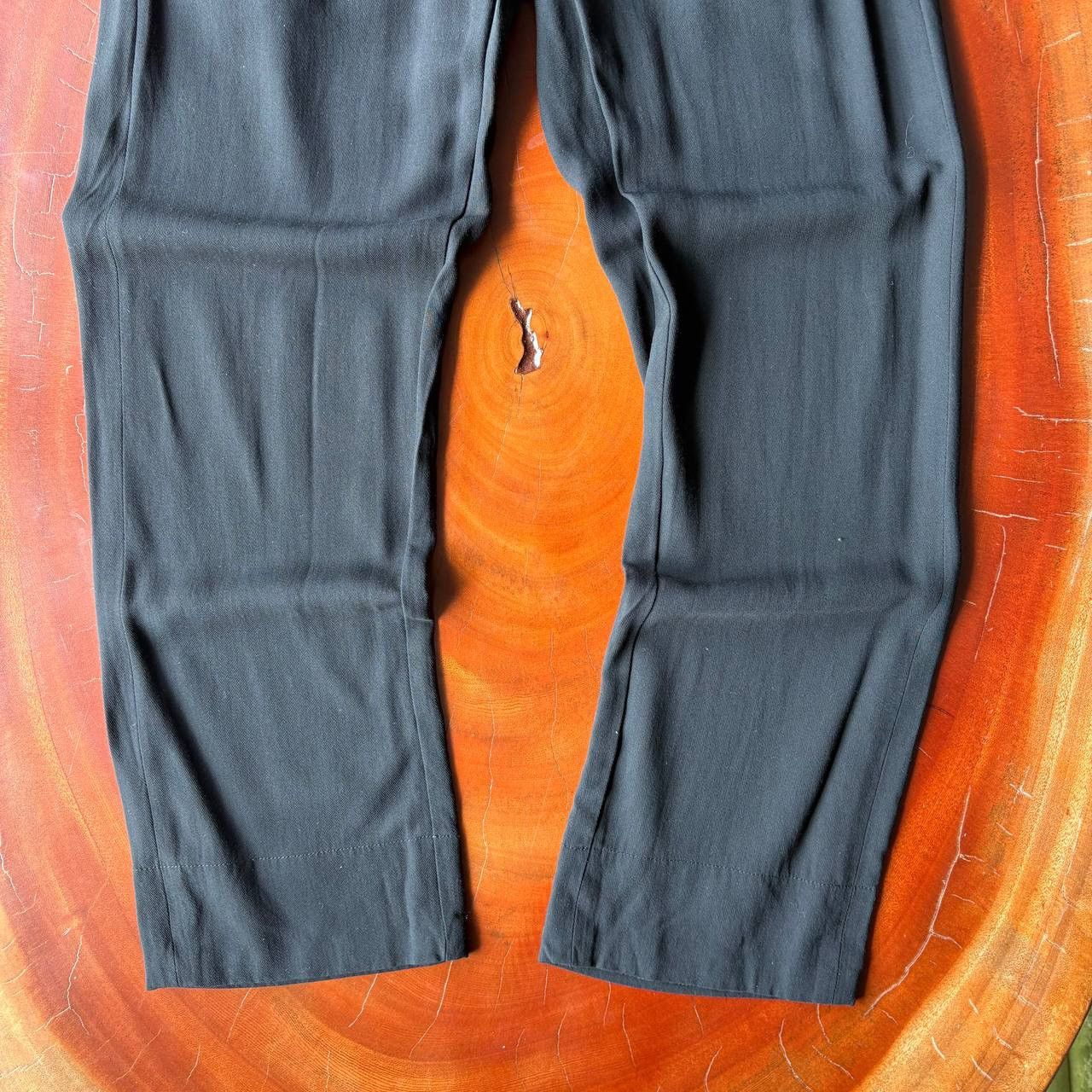 Ann Demeulemeester Ann Demeulemeester Cropped Black Rayon Ankle Pants Size US 30 / EU 46 - 4 Thumbnail