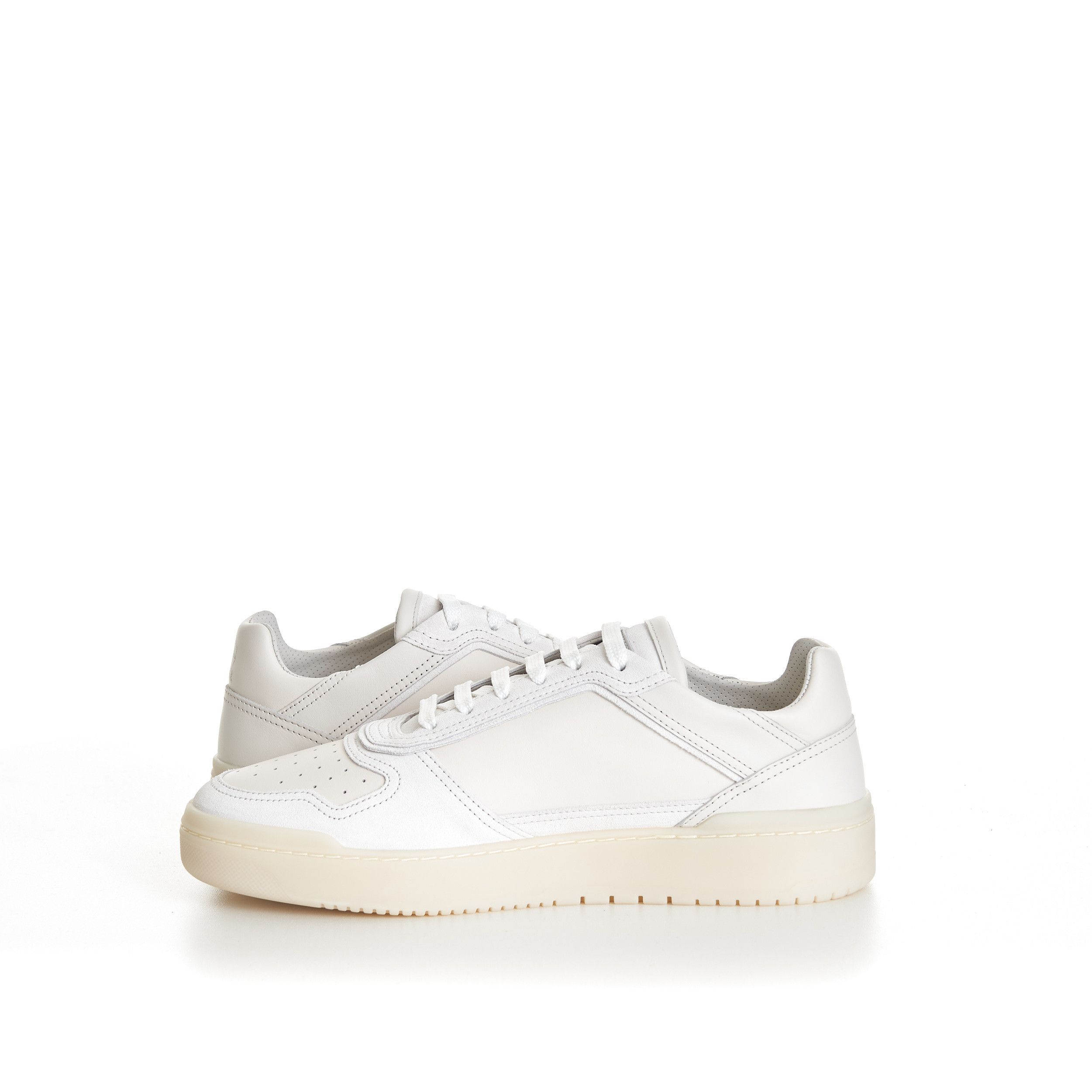 Brunello Cucinelli Semi-Polished Calfskin And Washed Suede Basket Sneakers Size US 6 / EU 39 - 9 Thumbnail