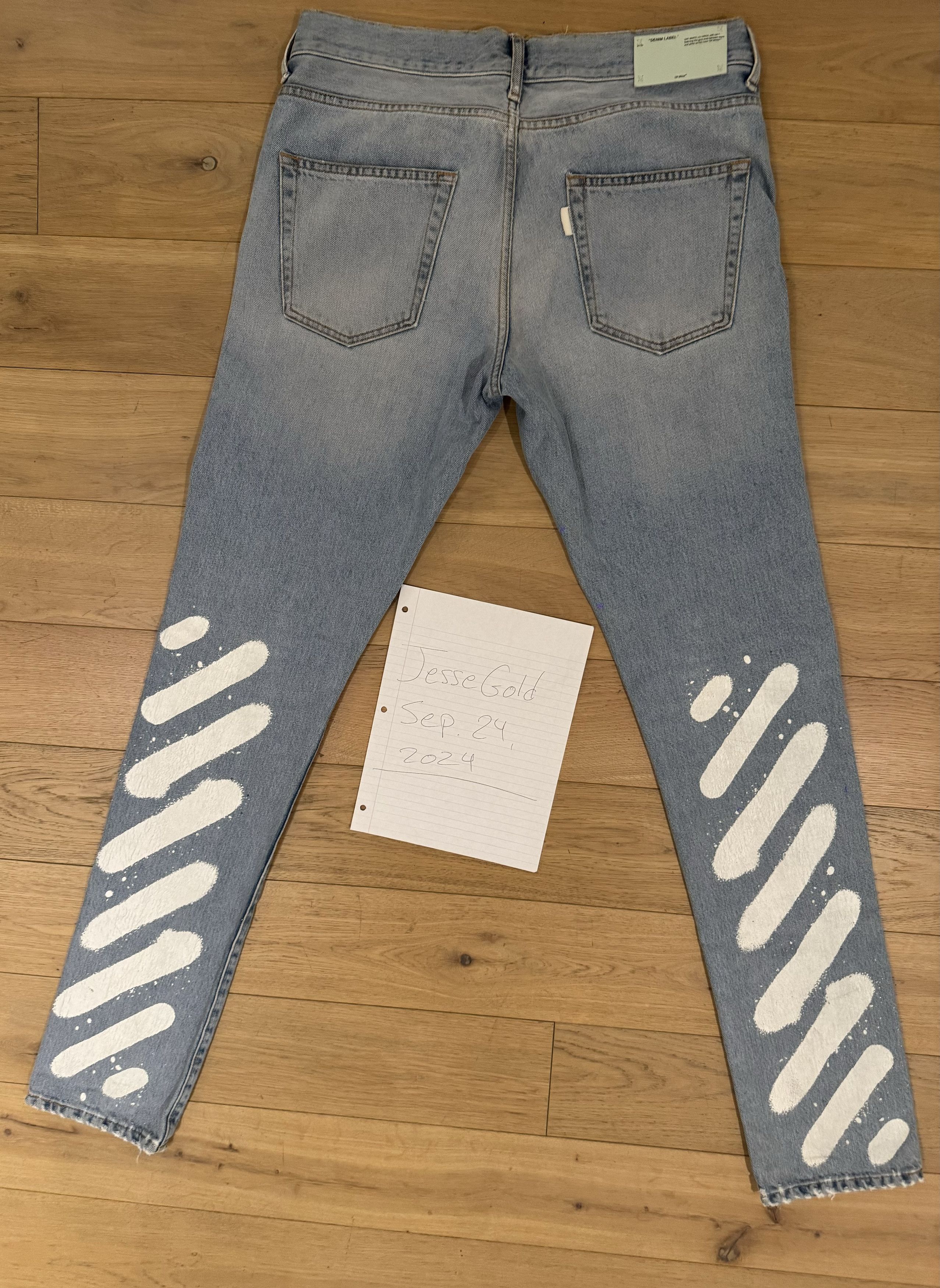 Off white jeans best sale