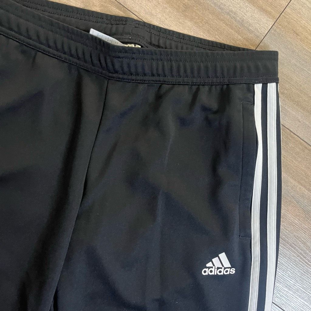 Adidas Adidas Black Athletic Workout Pants Men Medium Bin O-71 Size US 32 / EU 48 - 3 Thumbnail