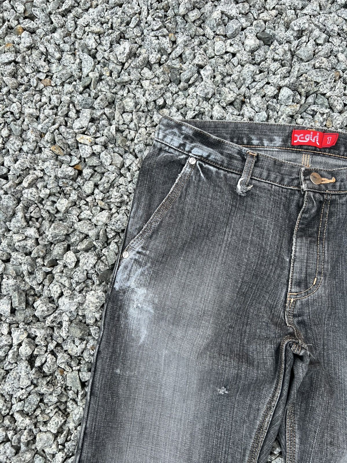If Six Was Nine Vintage X-Girl Faded Black Jean Size US 30 / EU 46 - 7 Thumbnail
