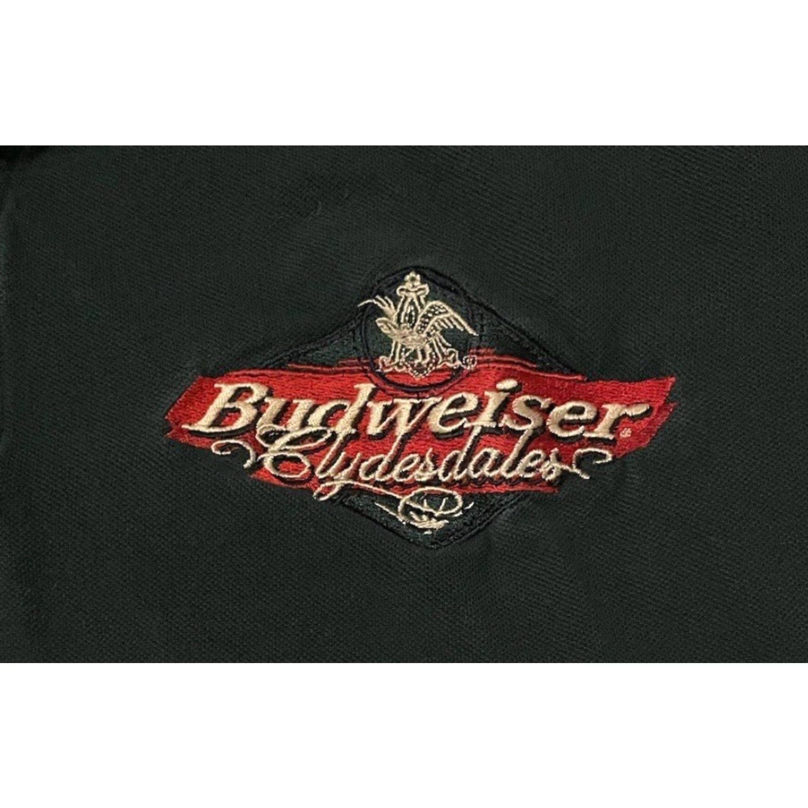 Budweiser Vtg Budweiser Clydesdales Polo Shirt Men XXL Green 90s Beer Bar Busch Grunge Horse Racing Size US XXL / EU 58 / 5 - 2 Thumbnail