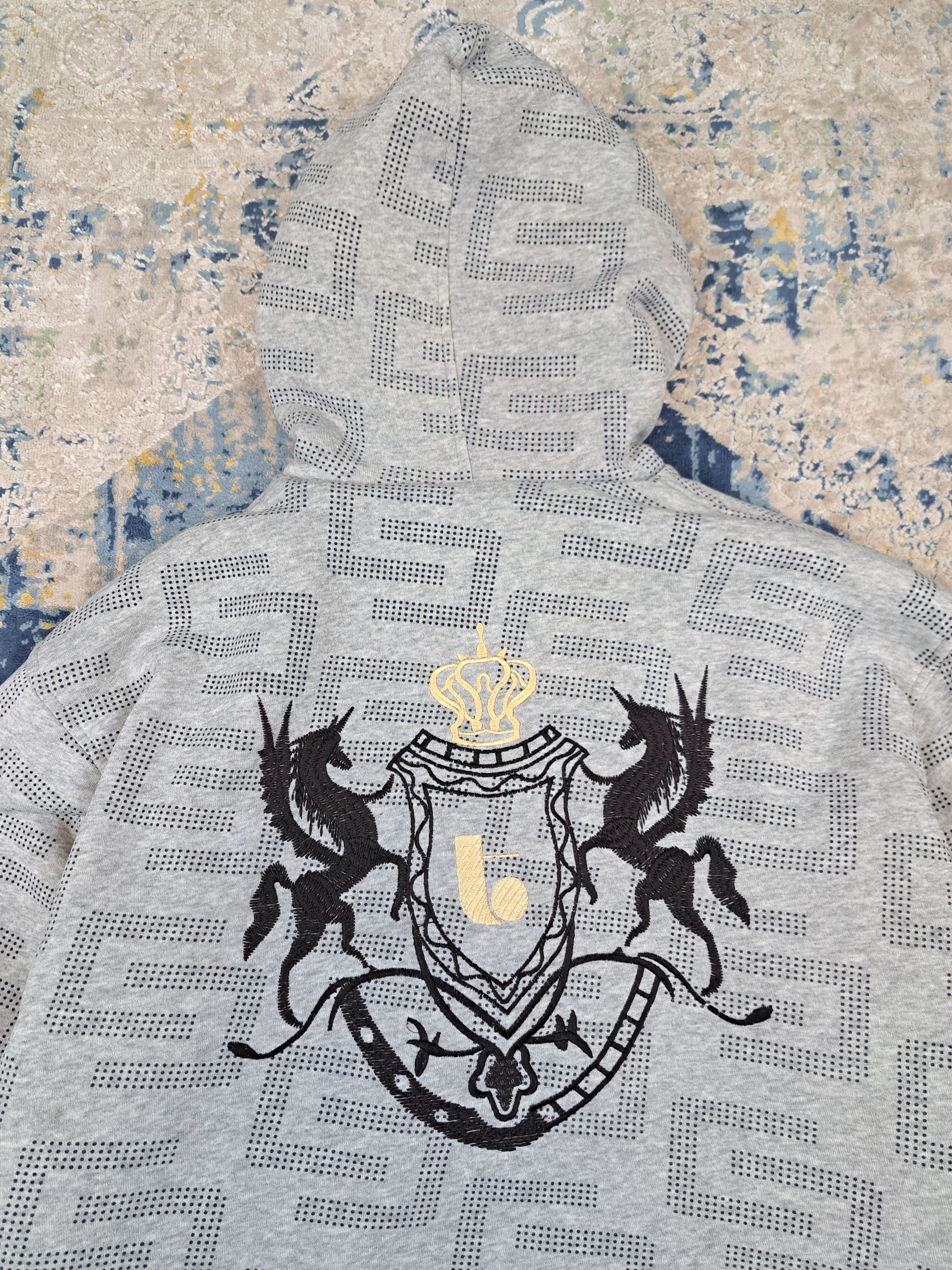 Japanese Brand Vintage y2k Like Ed Hardy Faux Fur Lined Avant Garde Hoodie Size US XL / EU 56 / 4 - 4 Thumbnail