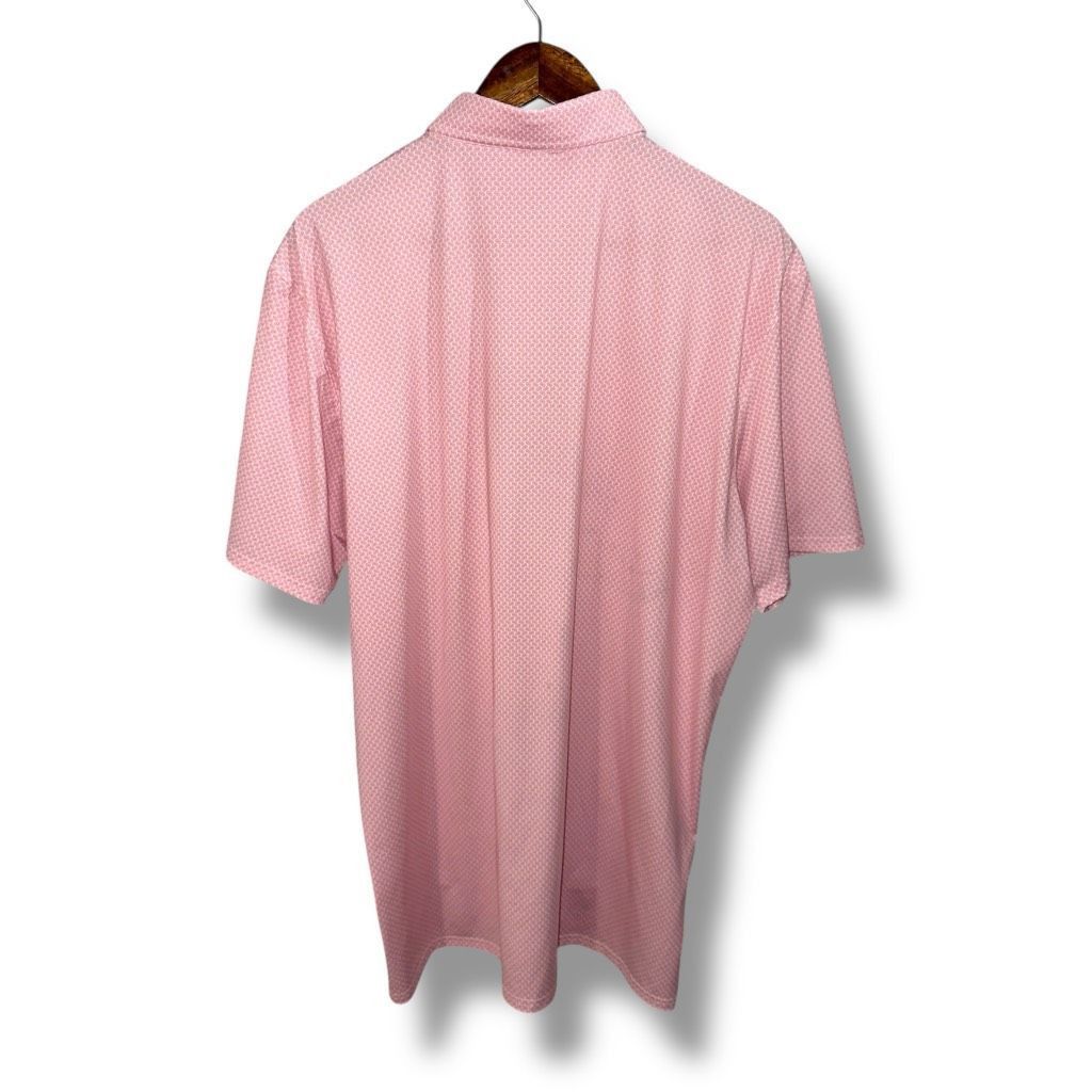 Peter Millar Holderness & Bourne Pink Dice Print Tailored Fit Golf Polo S Size US XL / EU 56 / 4 - 5 Thumbnail
