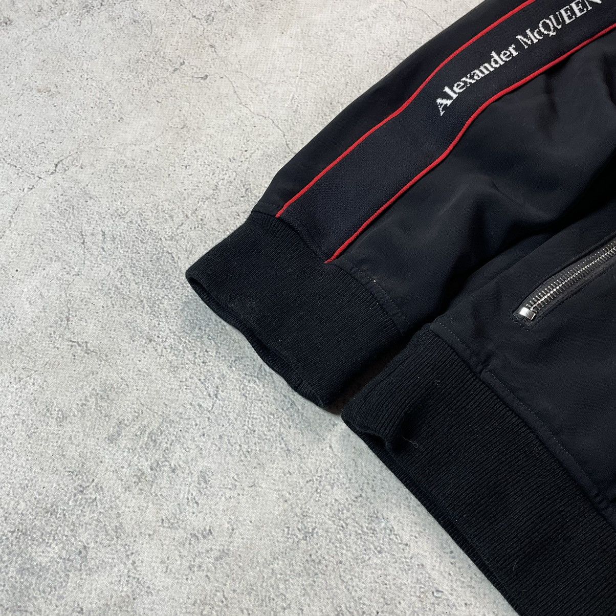 Alexander McQueen Alexander McQueen Black Tape Crepe Logo Track Jacket Size US XL / EU 56 / 4 - 5 Thumbnail