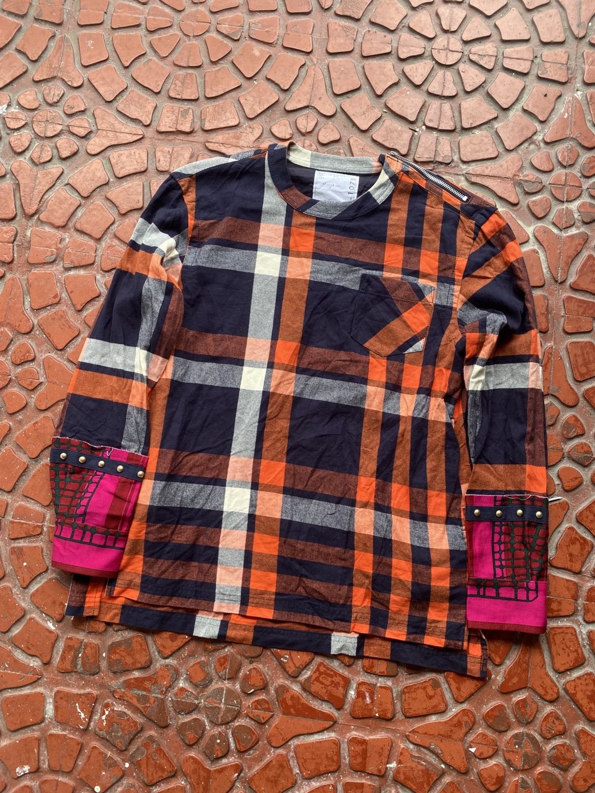Sacai SACAI JAPAN 2025 PLAID LONG SLEEVE Size S / US 4 / IT 40 - 2 Thumbnail