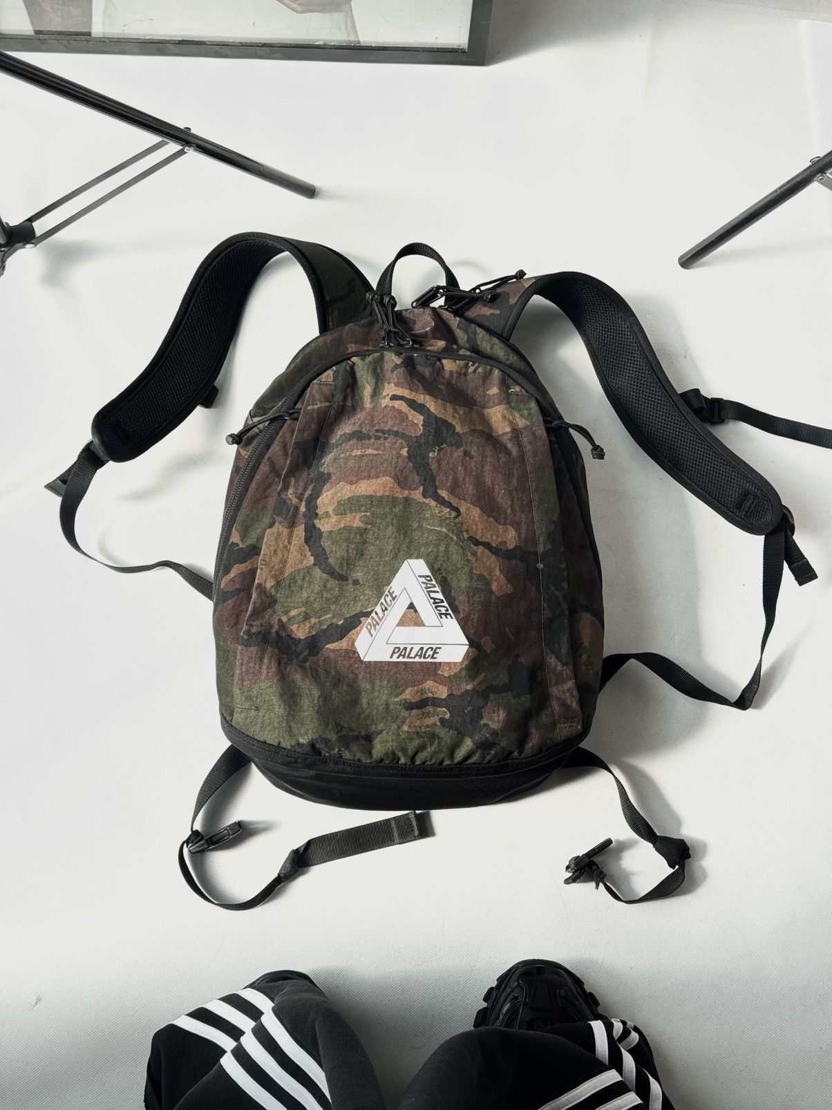 Palace Palace FW21 Cordura Double Diamond Backpack Olive P21BAG001