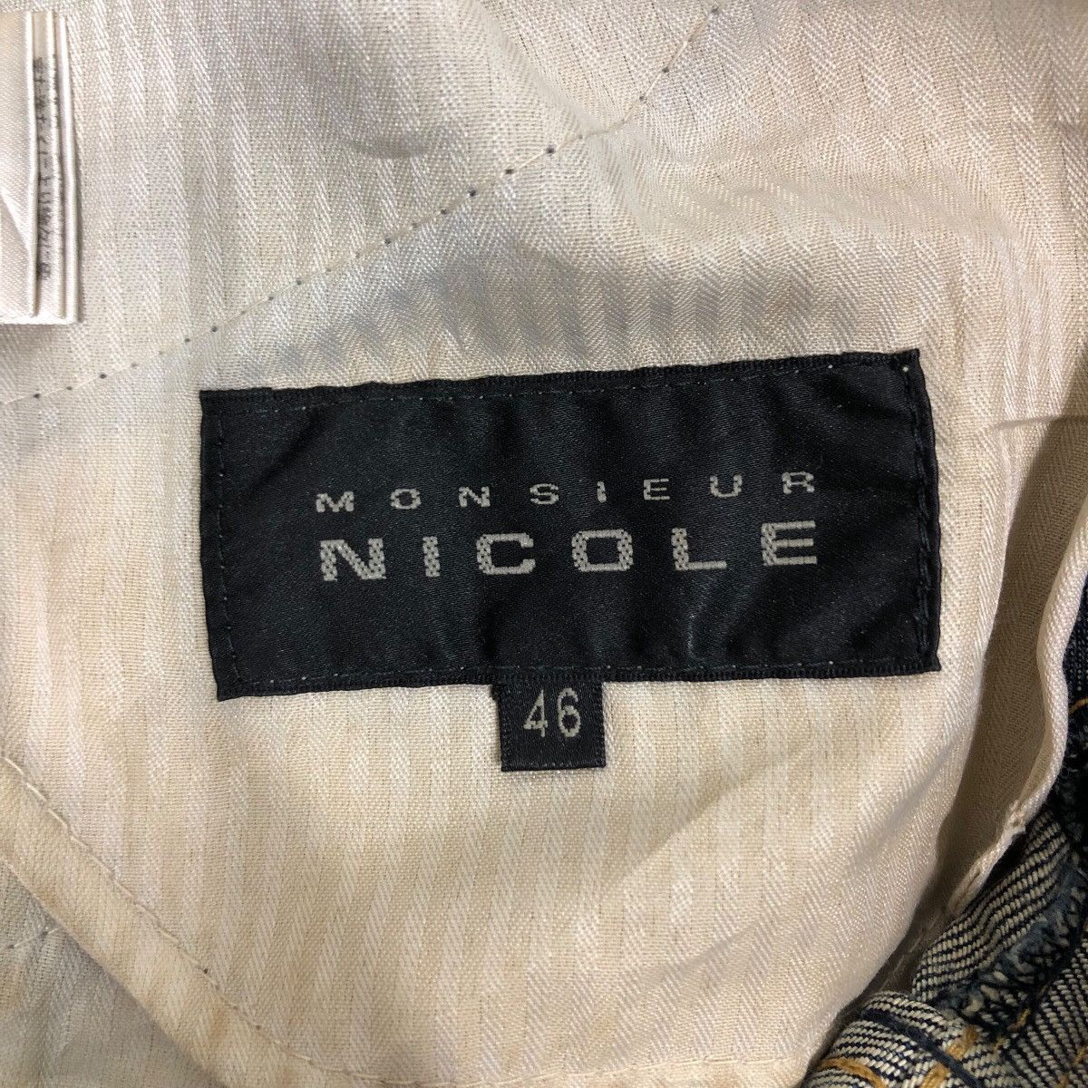 Japanese Brand Monsieur Nicole Vintage Distressed Denim Rare Fade Size 34" / US 12 / IT 48 - 22 Thumbnail