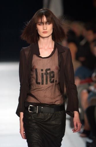 Ann Demeulemeester SS03 ‘Life’ Silk Top Size S / US 4 / IT 40 - 7 Thumbnail
