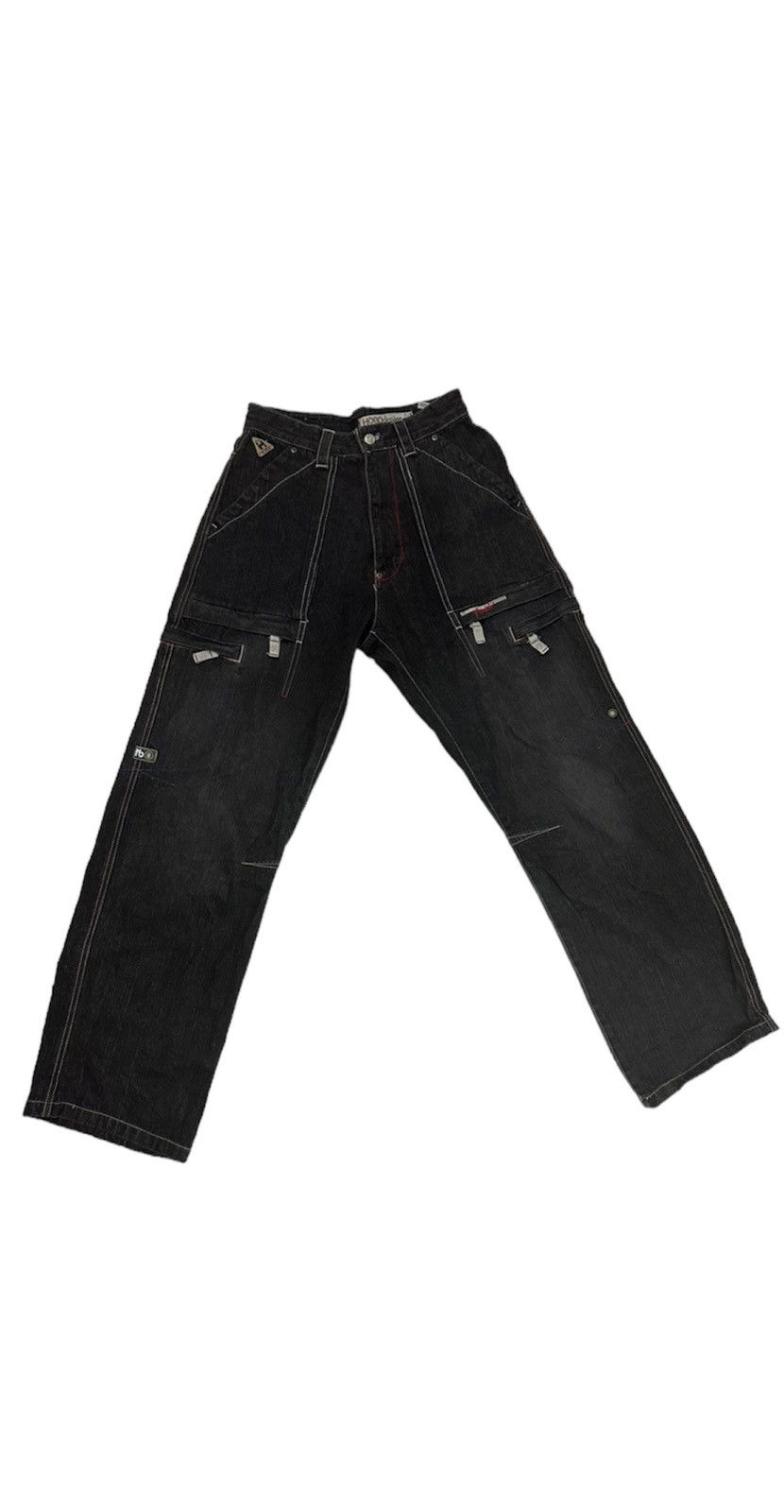 Japanese Brand VTG BOGO Denim Cargo Pants size Size US 30 / EU 46 - 1 Thumbnail