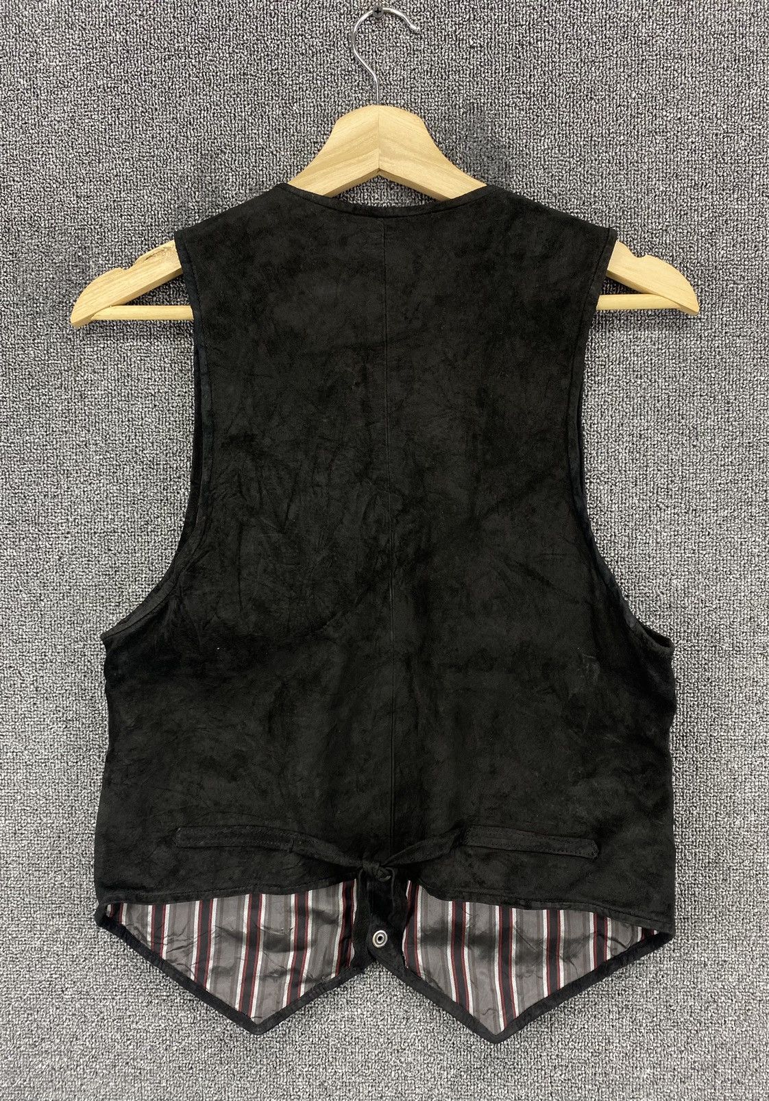 Vintage Vintage Fiorucci Striped Leather Vest Size XS / US 0-2 / IT 36-38 - 6 Thumbnail