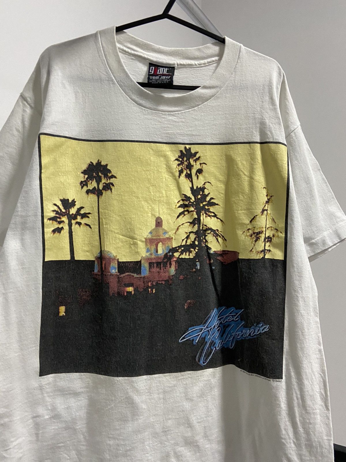 Giant Vintage 1994 The Eagles Hotel California Hell freezes tee Size US L / EU 52-54 / 3 - 3 Thumbnail