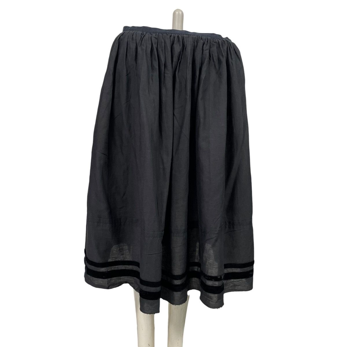 Tricot Comme des Garcons Tricot Comme Des Garcons Black Flared Midi Skirt Size 26" / US 2 / IT 38 - 3 Thumbnail