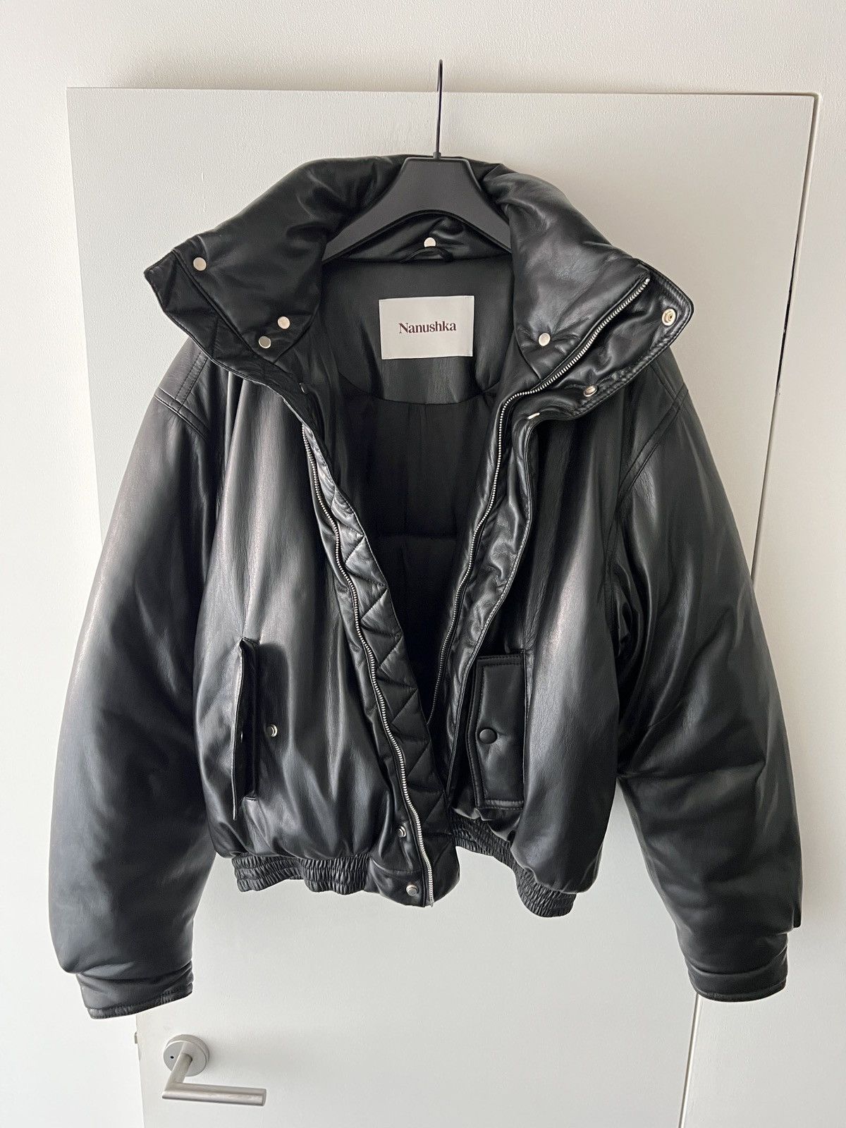 Nanushka Nanushka Oversized Rounded Bomber Jacket Size US XL / EU 56 / 4 - 2 Thumbnail