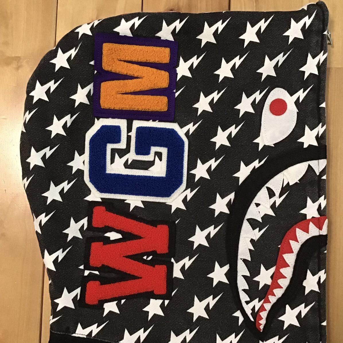 Bape BAPE Stars and Stripes Shark full zip hoodie a bathing ape Size US L / EU 52-54 / 3 - 4 Thumbnail