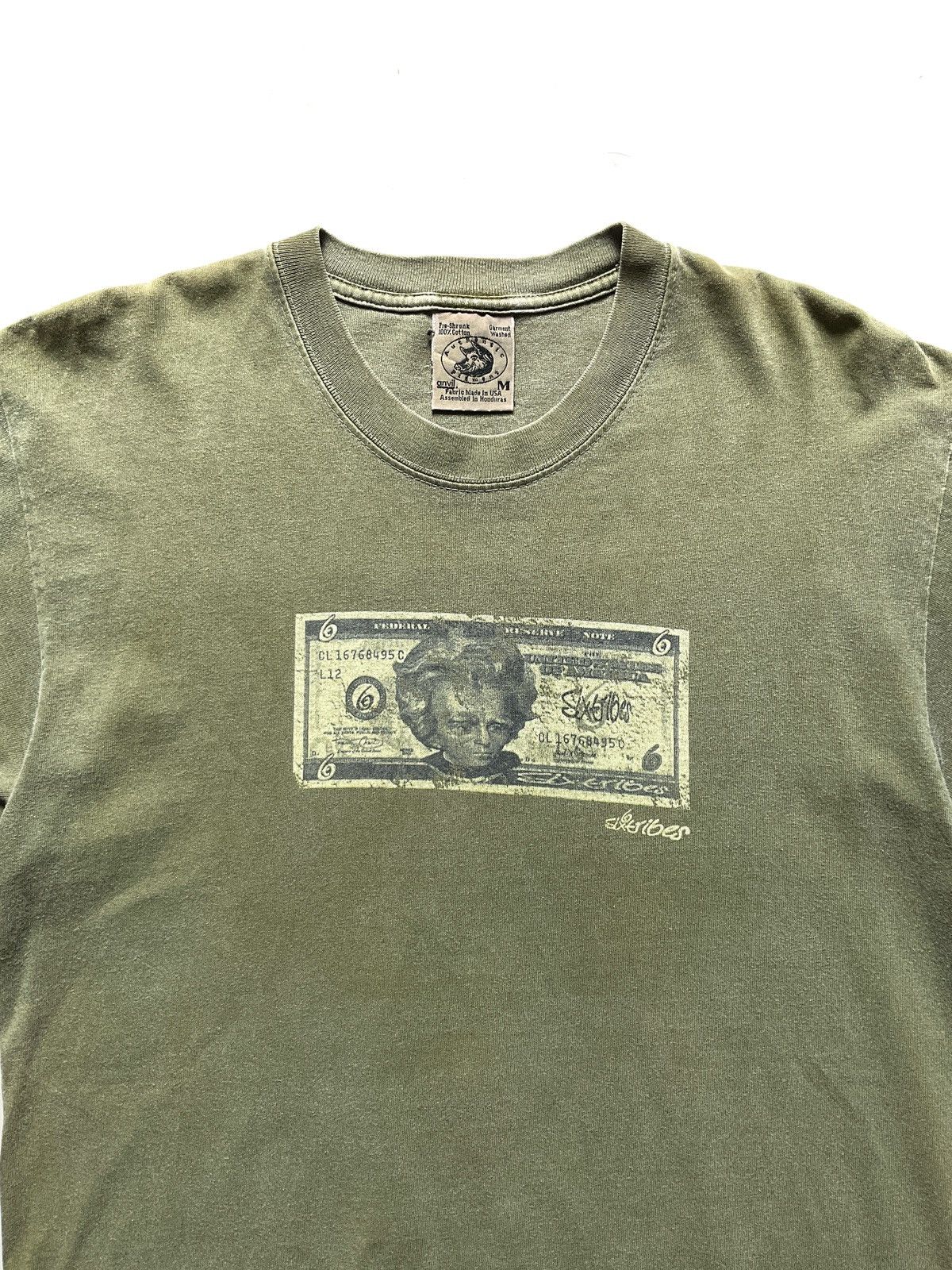 Vintage 90s Vintage Money OG Green Skateboard T-Shirt Size US M / EU 48-50 / 2 - 4 Thumbnail
