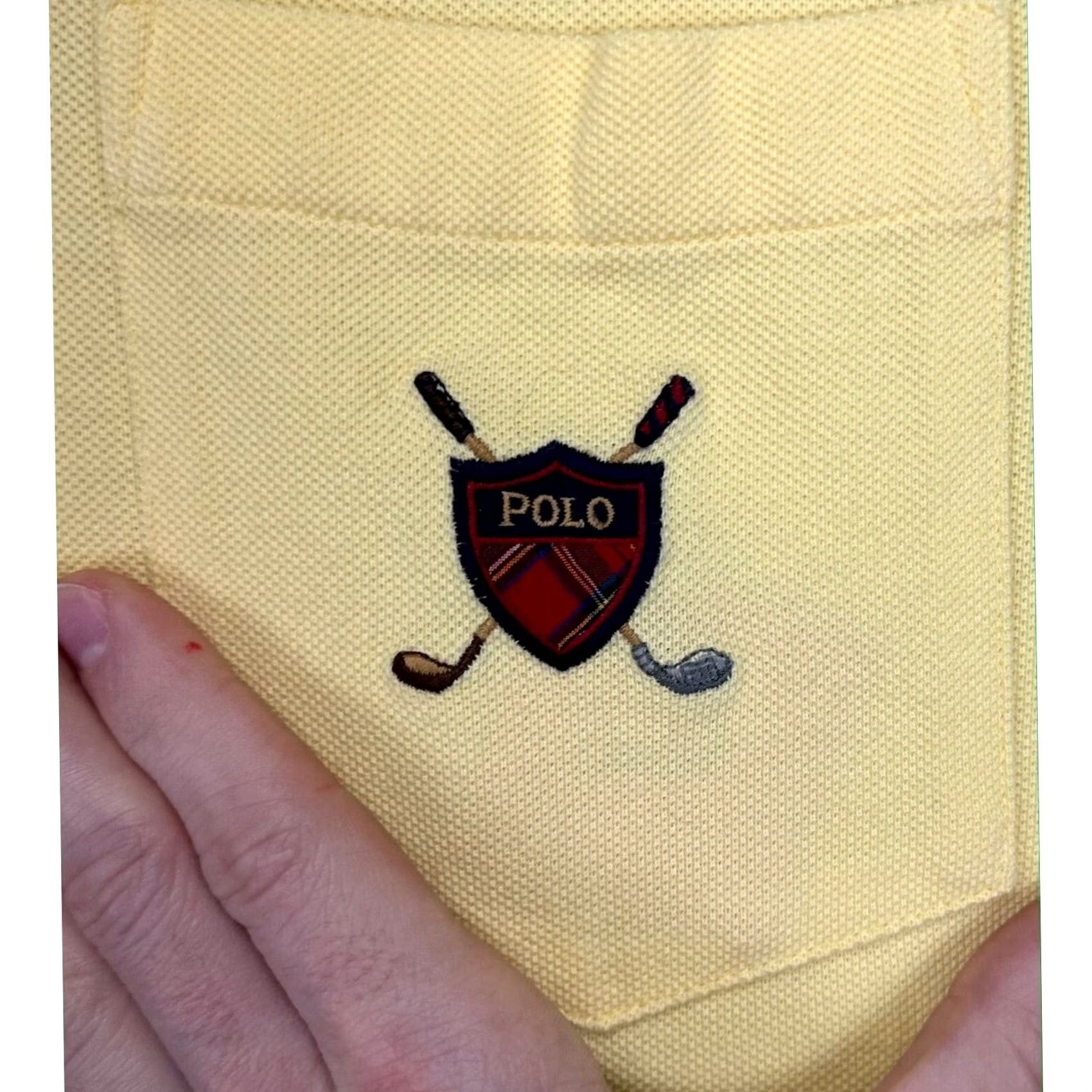 Polo Ralph Lauren Polo Ralph Lauren Polo Shirt Mens Large Yellow Pocket Short Sleeve Rugby Size US L / EU 52-54 / 3 - 7 Thumbnail