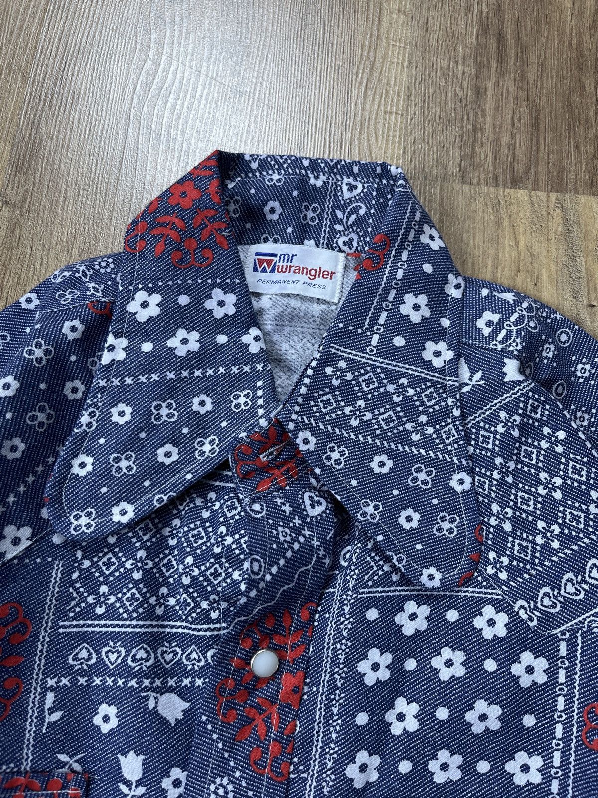 Wrangler ➕ 70s wrangler western Pearl button up shirt Americana rare Size US M / EU 48-50 / 2 - 3 Thumbnail