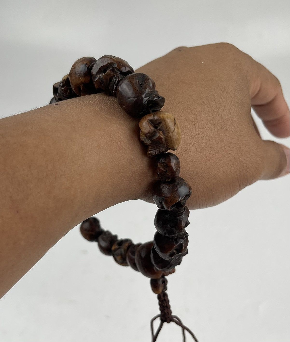 Seditionaries custom made multiple skull wooden bracelet tc33 Size ONE SIZE - 8 Thumbnail