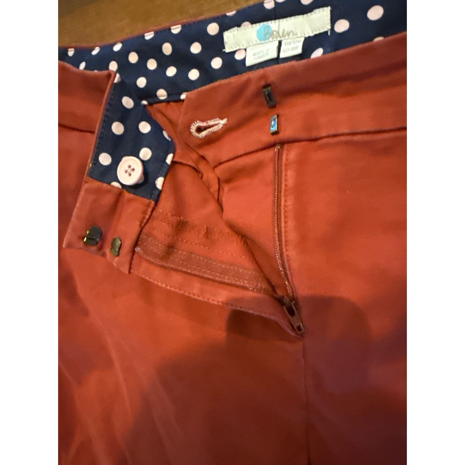 Boden Boden Burnt Red Richmond Stretch Straight Leg 7/8 Pants,sz8R Size 30" / US 8 / IT 44 - 7 Thumbnail