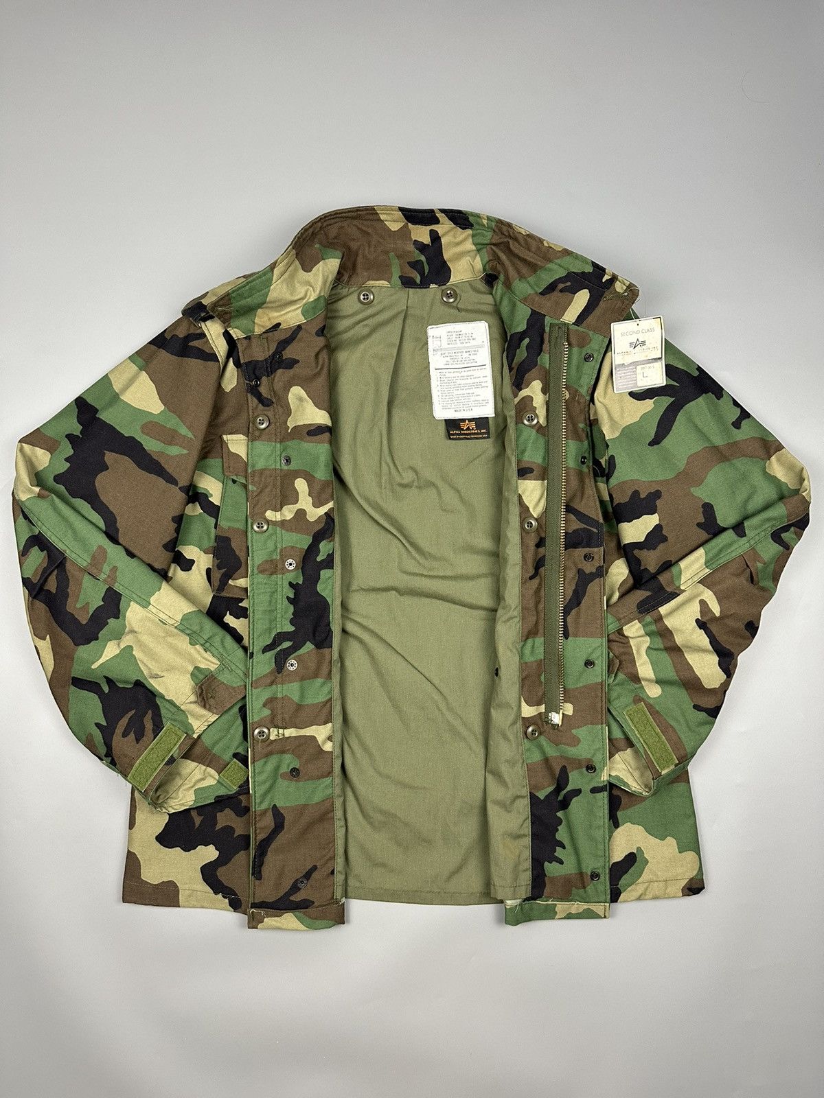Alpha Industries × Vintage 🔥Rare🔥Vintage Deadstock Alpha Industries M65 Nato Camouflage Size US L / EU 52-54 / 3 - 14 Thumbnail