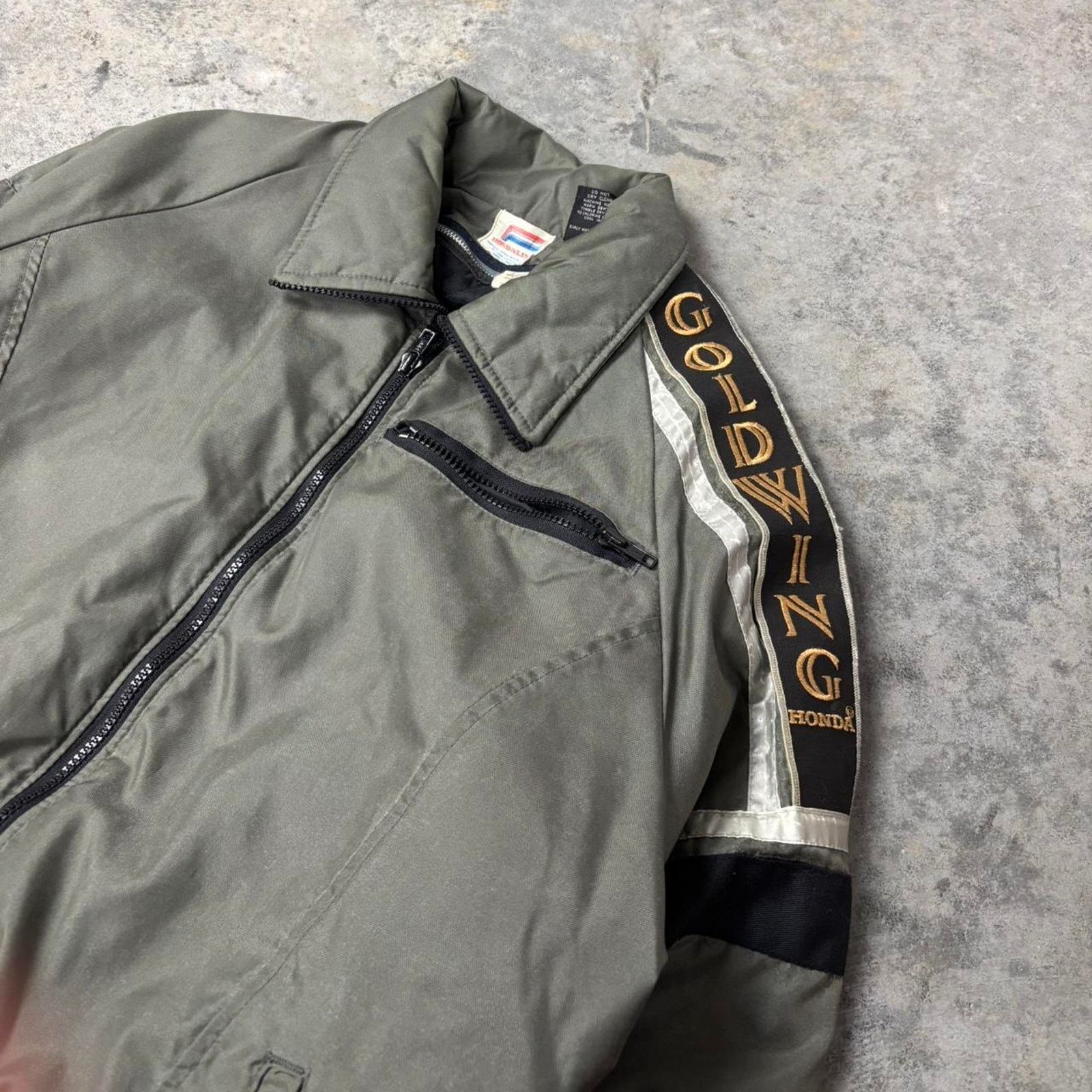 Honda × Vintage 70s Honda Gold Wing Bomber Jacket True Vintage Size US M / EU 48-50 / 2 - 2 Thumbnail