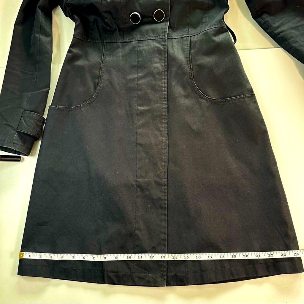 Soia & Kyo Soia&Kyo Mid Length Double Breasted Trench Coat Black Small Size S / US 4 / IT 40 - 10 Thumbnail