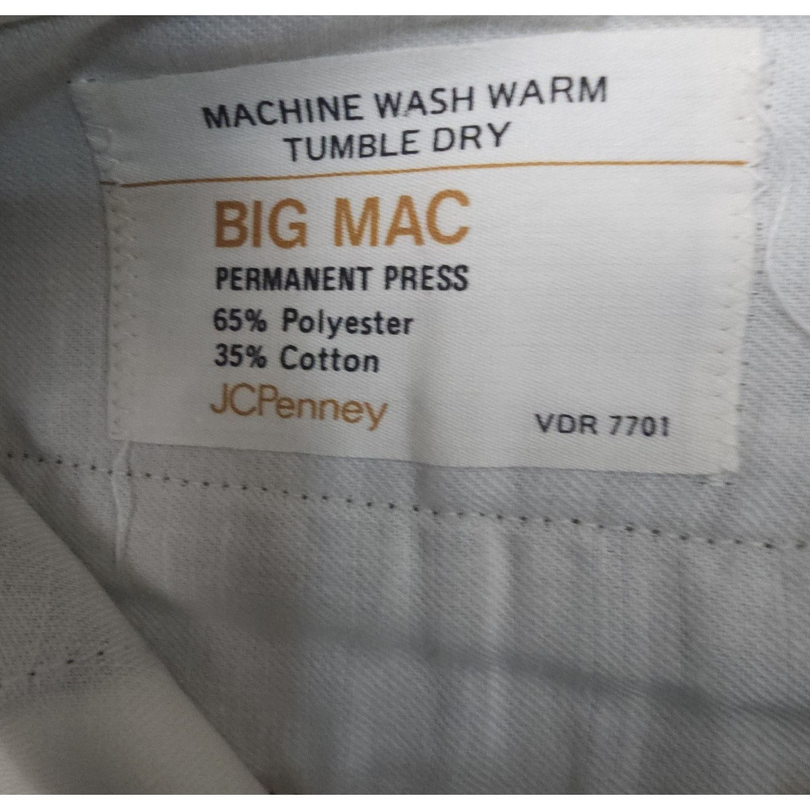 Big Mac Vintage 50s JC Penney Big Mac Twill Chino Press Work 35×31 Size US 35 - 5 Thumbnail