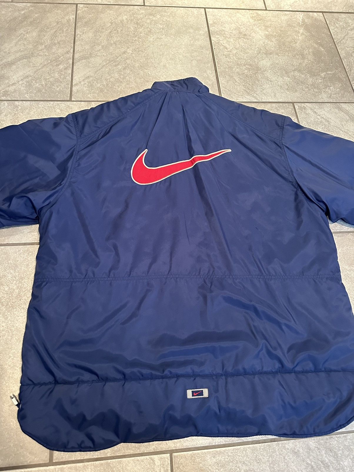 Nike × Vintage 90s Vintage Nike Swoosh Y2K Retro Coat/Jacket Size US XL / EU 56 / 4 - 4 Thumbnail