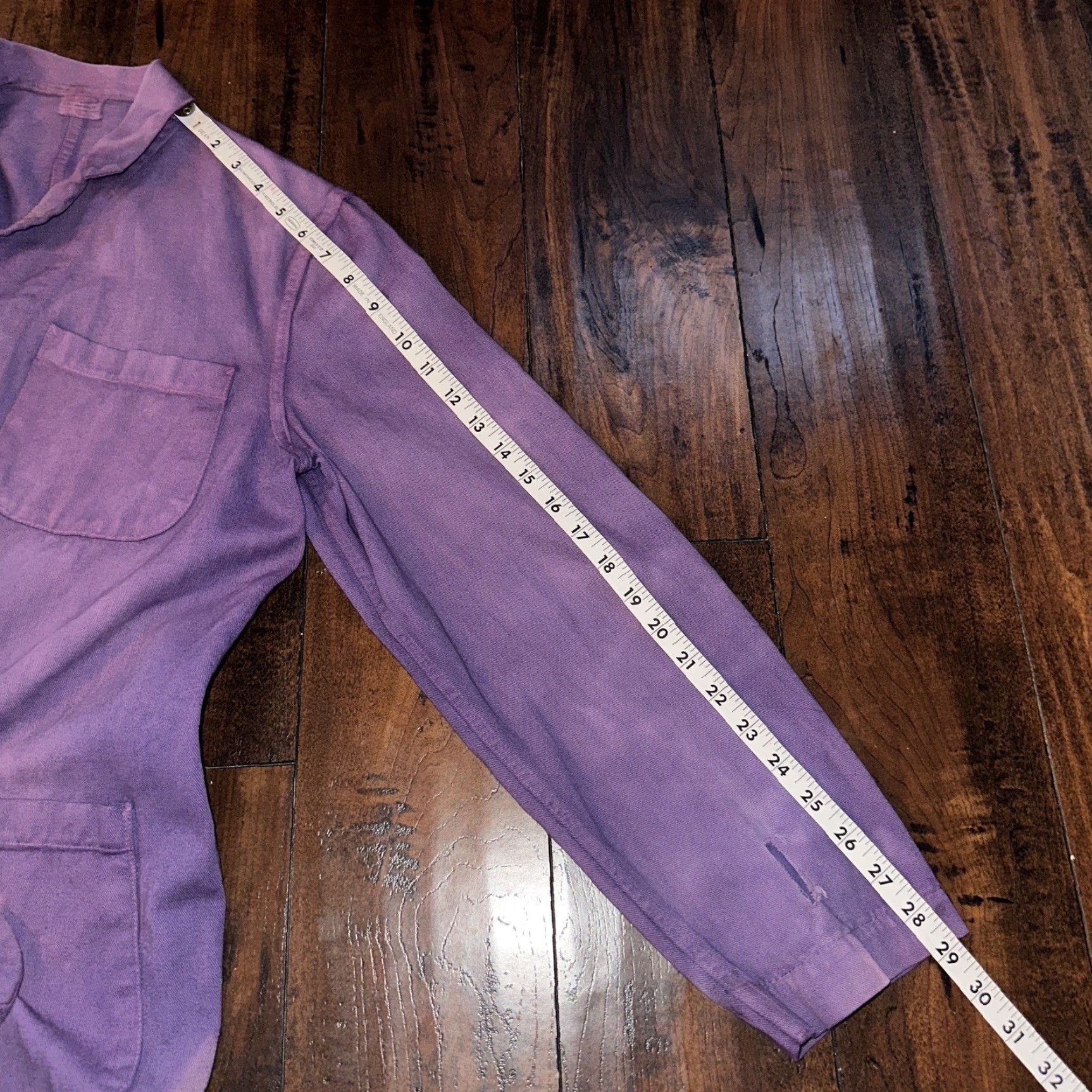 Vintage VINTAGE 1950s Rockabilly Purple Overcoat Jacket Work Chore Coat Adult Large Size US L / EU 52-54 / 3 - 7 Thumbnail