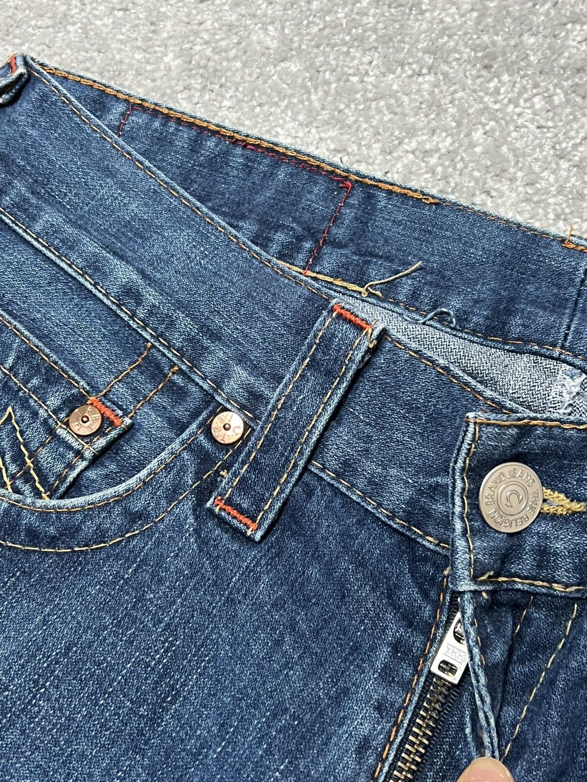 True Religion Vintage True Religion Baggy Fit Wide Leg Flared Jeans 34x33 Size US 34 / EU 50 - 7 Thumbnail