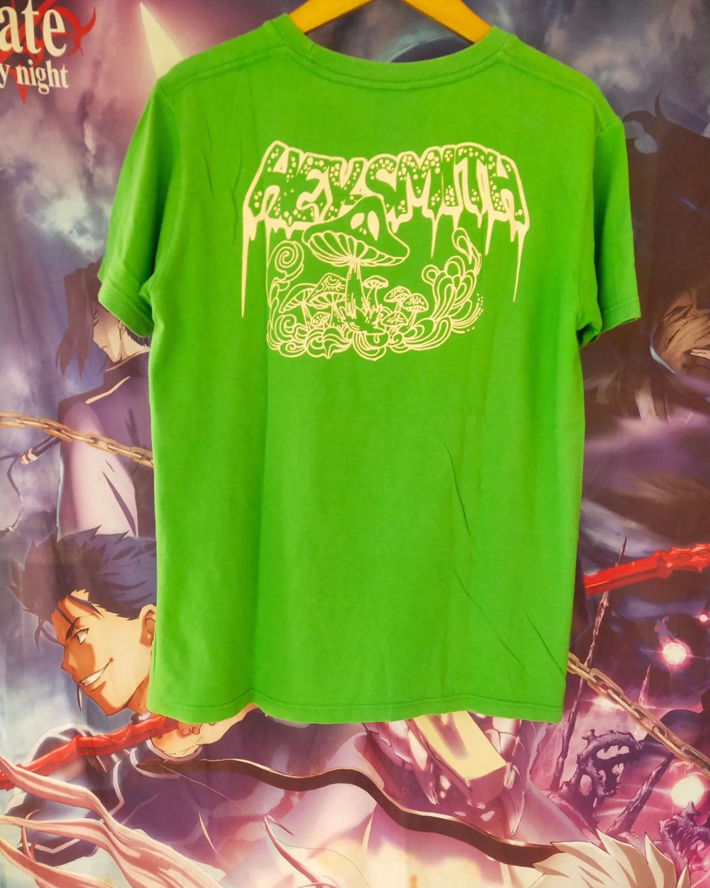 Band Tees Hey-Smith Green Mushroom Art Band Tee Punk Size US L / EU 52-54 / 3 - 3 Thumbnail