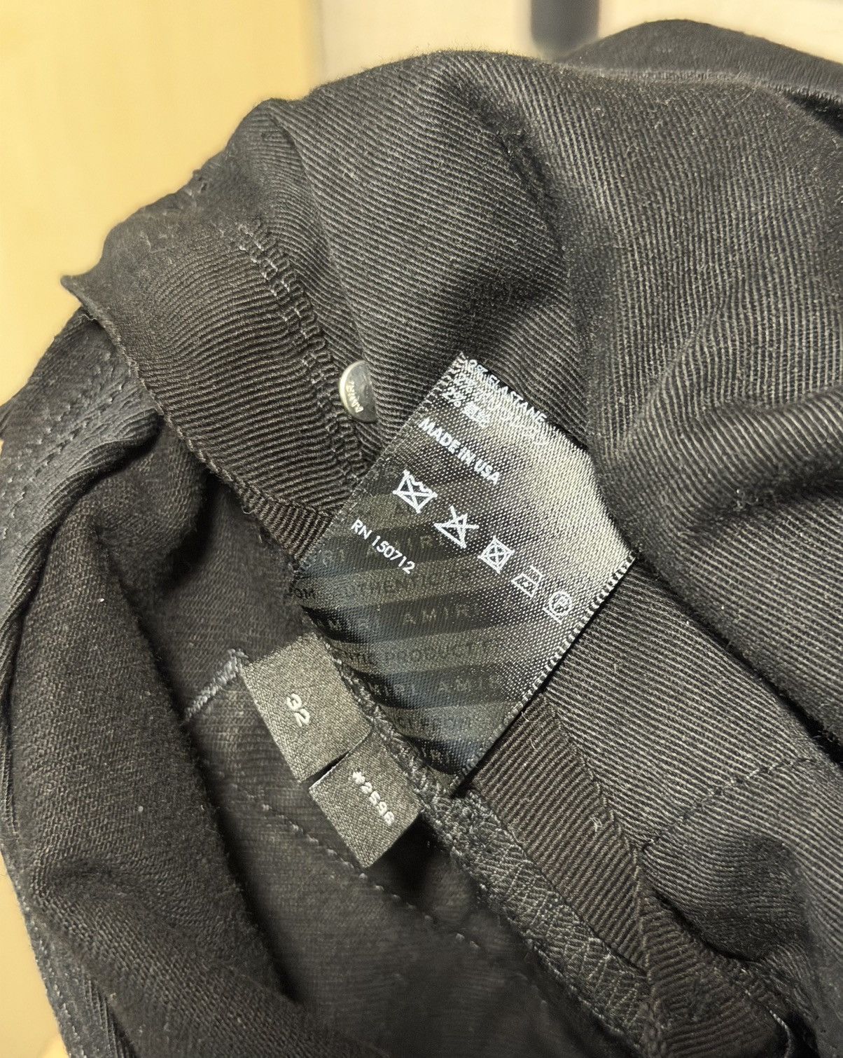 Amiri AMIRI THRASHER PLUS BLACK DISTRESSED SLIM FIT JEANS Size US 32 / EU 48 - 17 Thumbnail