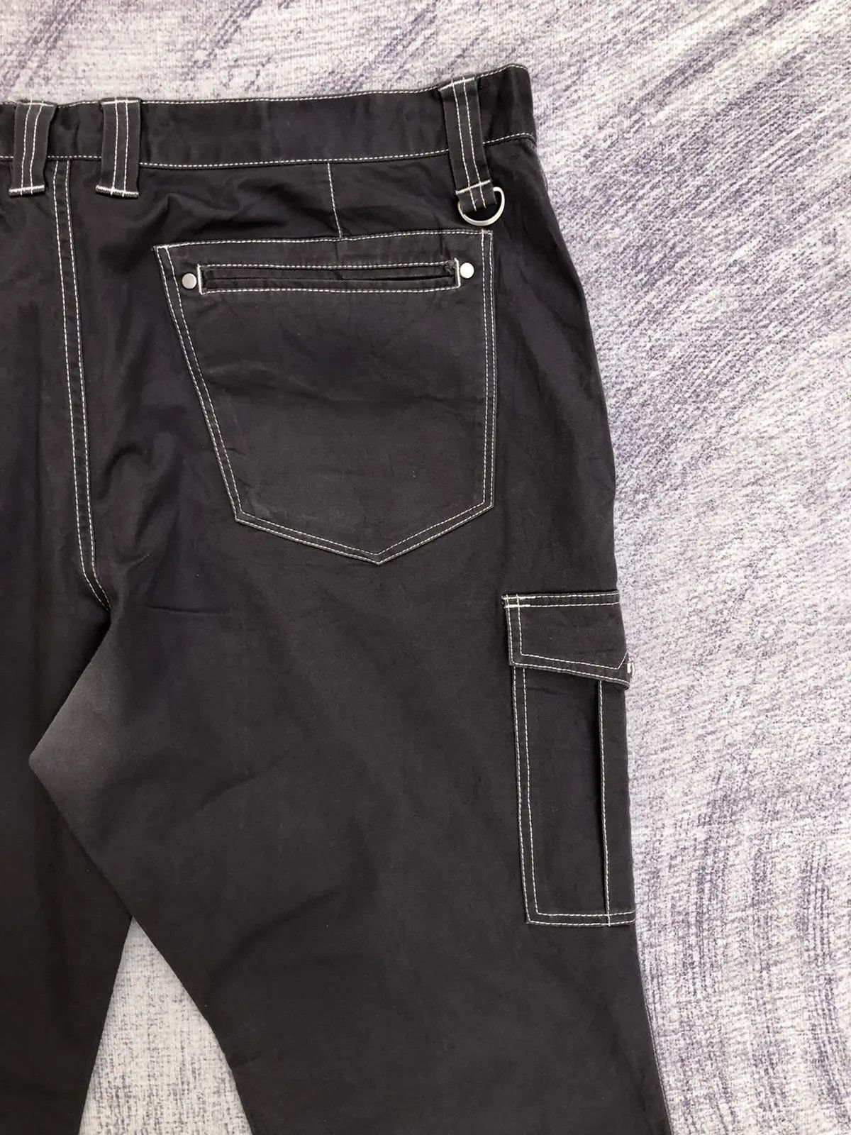 Japanese Brand × Vintage Black Carpenter Cargo Trousers With 5 Pocket Size US 37 - 11 Thumbnail