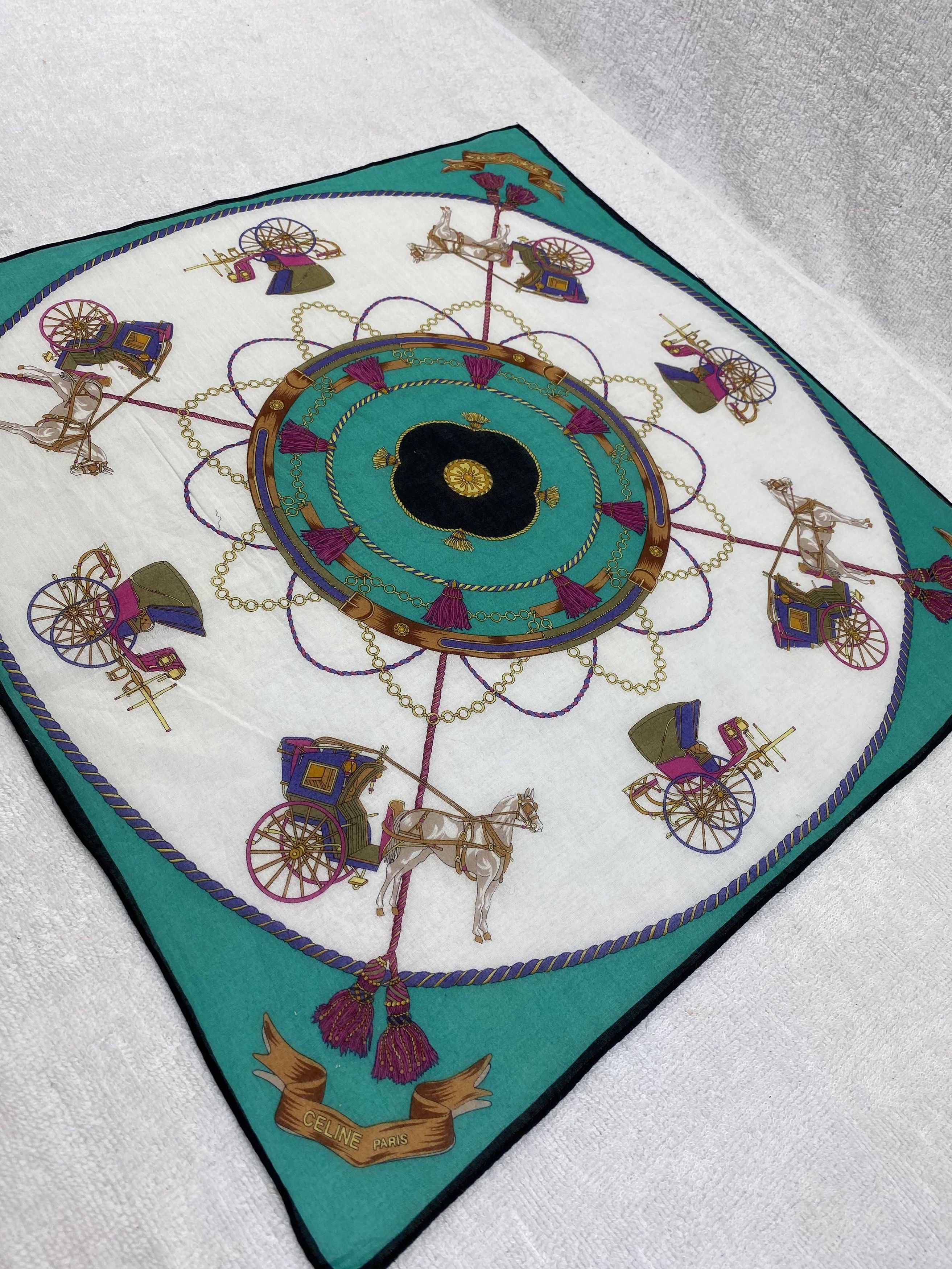 Celine Celine Bandana / Handkerchief / Neckerchief Size ONE SIZE - 4 Thumbnail