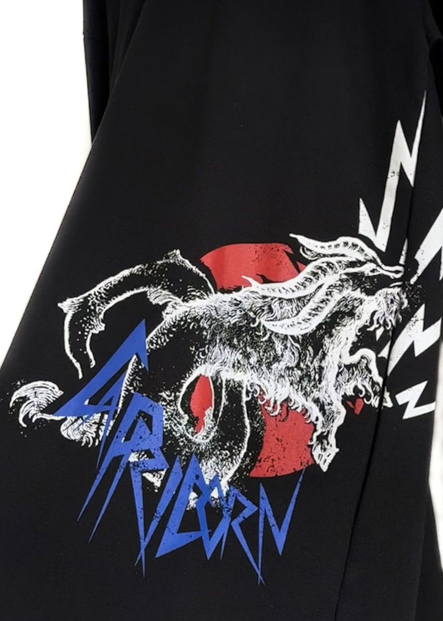 Givenchy Givenchy Black Gothic Capricorn Logo Print Hooded Dress Size XS / US 0-2 / IT 36-38 - 5 Thumbnail
