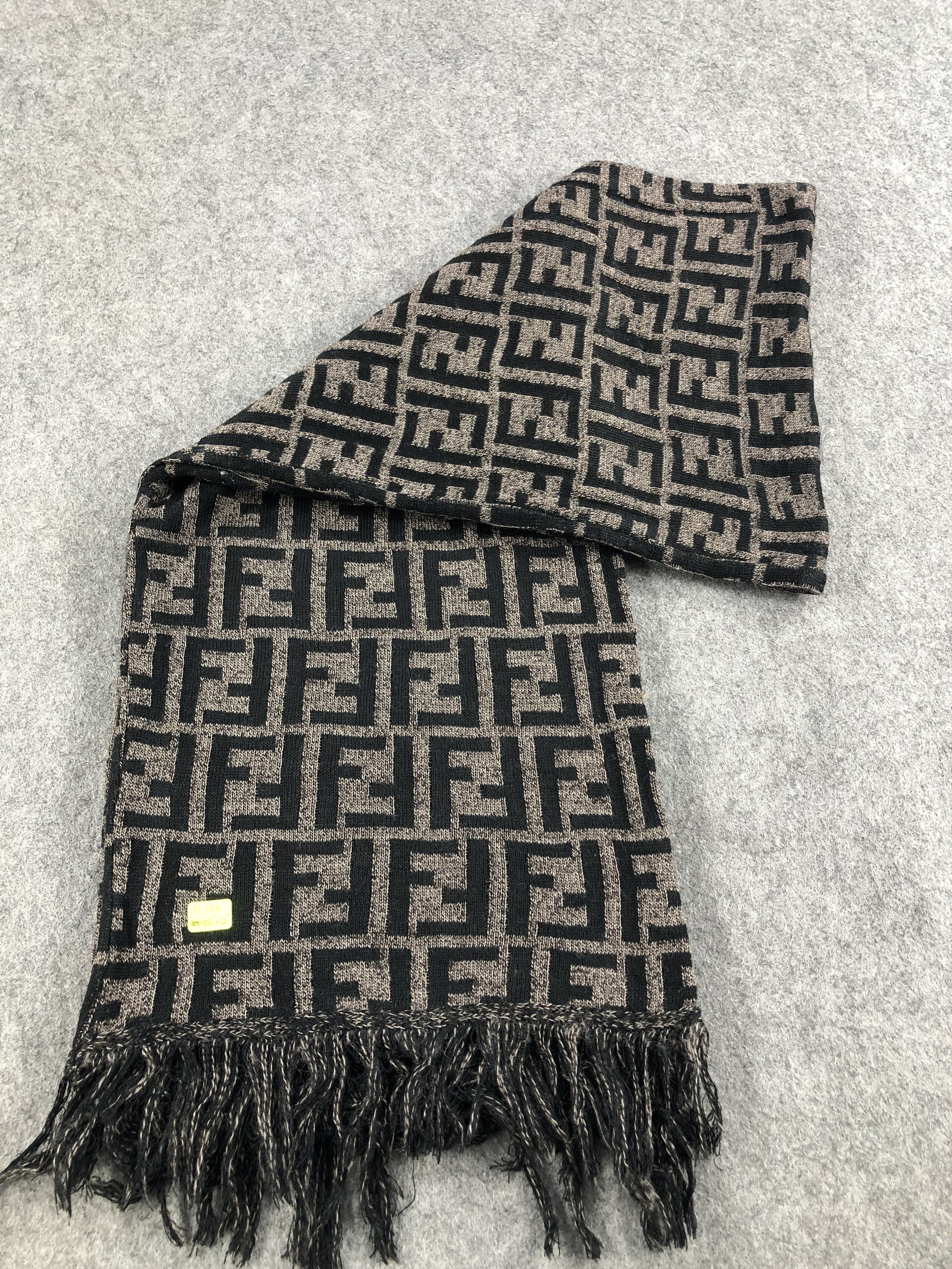 Vintage Fendi Monogram Scarf / Muffler / Neckwear Size ONE SIZE - 5 Thumbnail