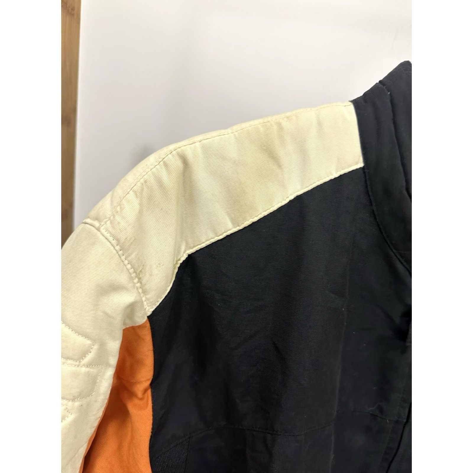 Harley Davidson VTG Harley-Davidson Men's Biker Motorcycle Nylon Orange Black Jacket XL Bomber Riding Team Size US XL / EU 56 / 4 - 8 Thumbnail