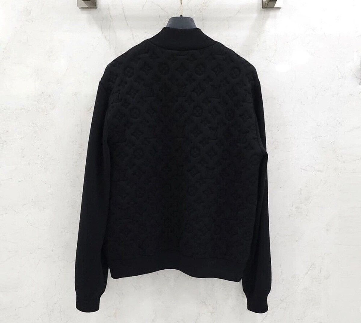 Louis Vuitton Louis Vuitton Bomber - Black Wool Padded Bomber Size US L / EU 52-54 / 3 - 3 Thumbnail