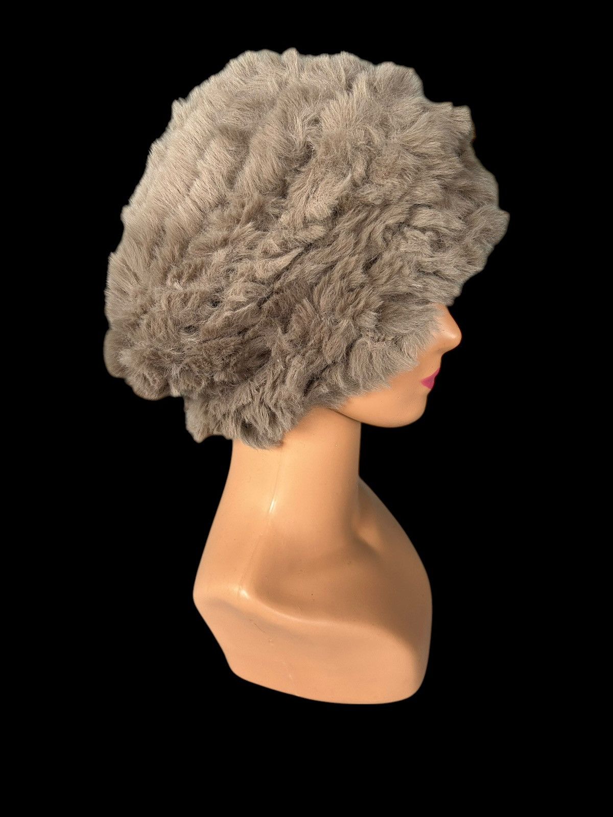 Hysteric Glamour × Japanese Brand Japanese Style Fur Big Beanie Hats ☠️☠️🎌 Size ONE SIZE - 4 Thumbnail